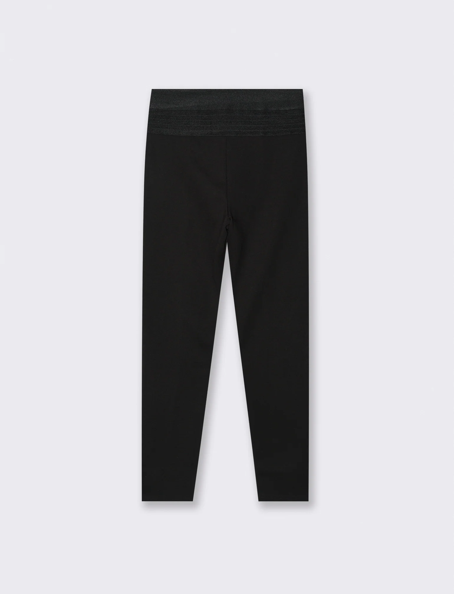 LEGGINGS A VITA ALTA IN PUNTO MILANO - Nero - Image 2