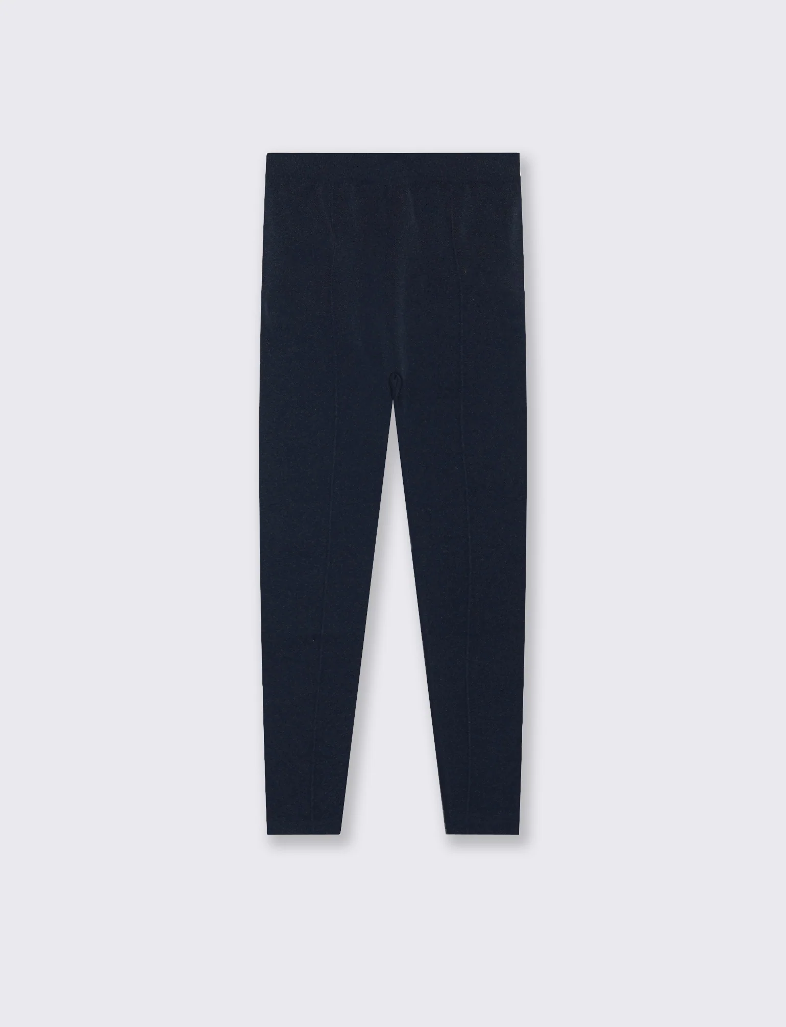 Leggings aderente con zip - Blu - Image 2