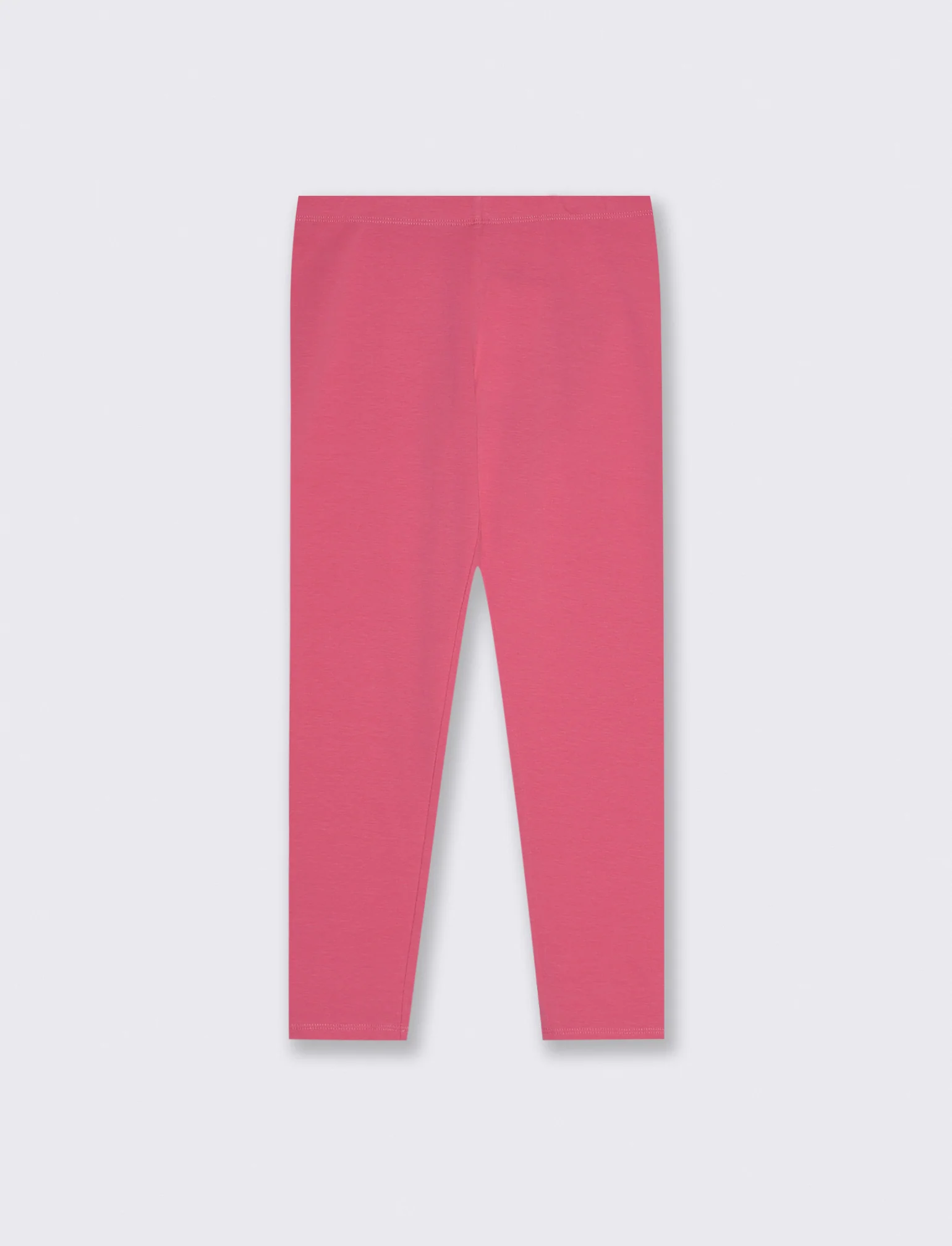 Leggings basico elasticizzato per bambina - Fuxia - Image 2