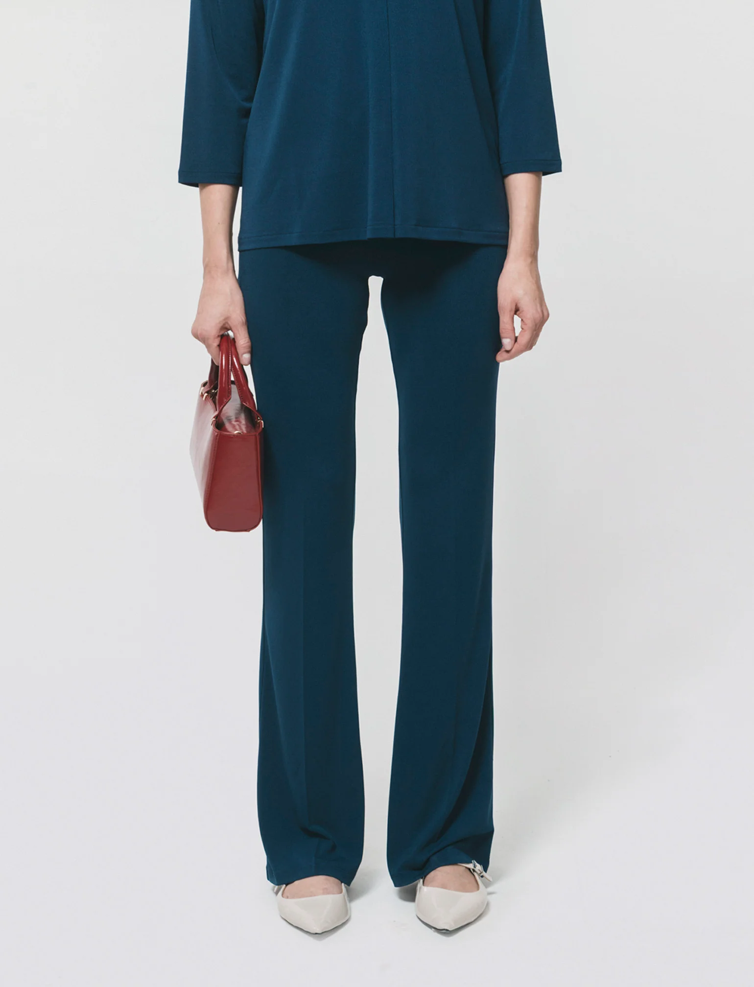 Leggings Basico Flare - Blu - Image 3