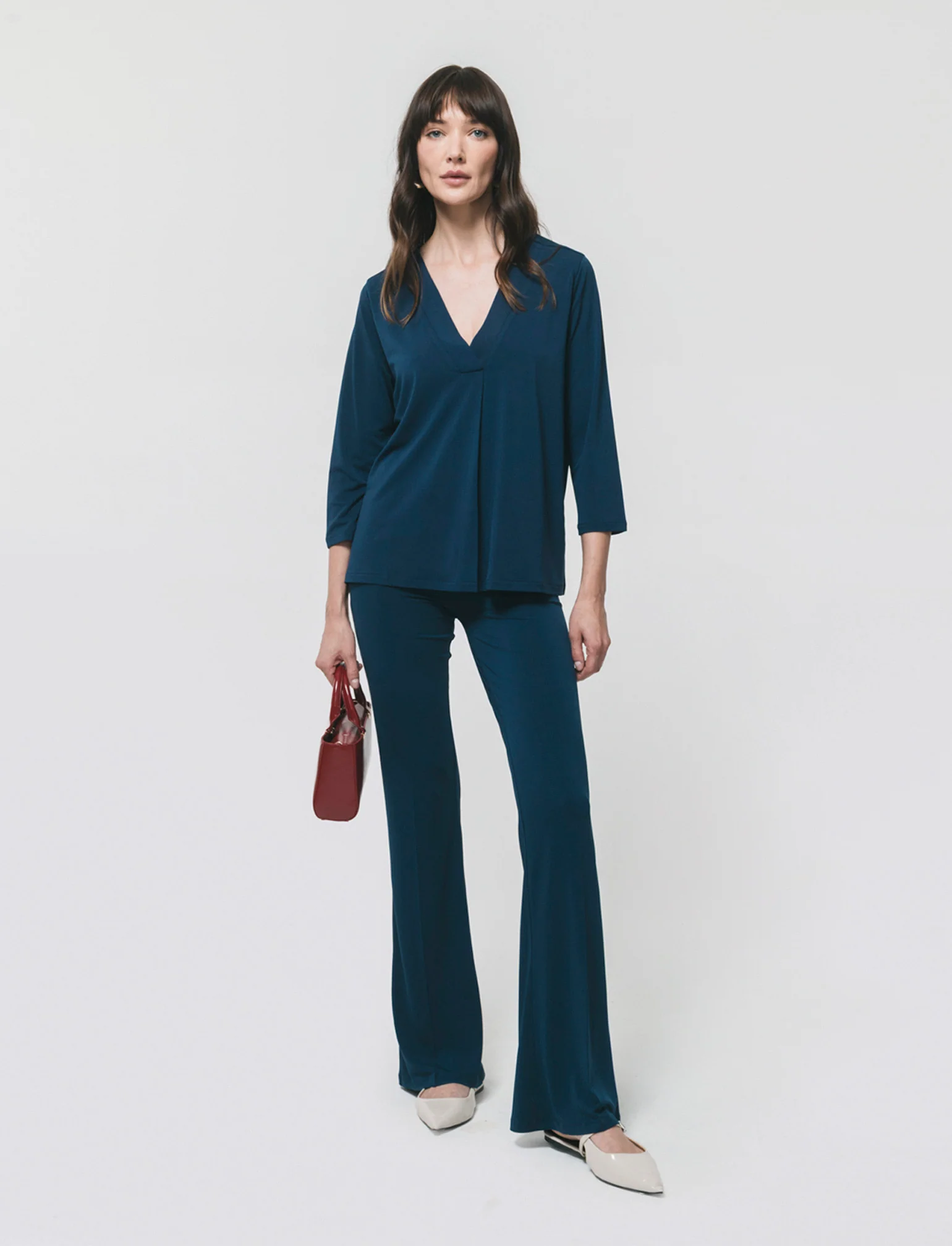 Leggings Basico Flare - Blu - Image 4