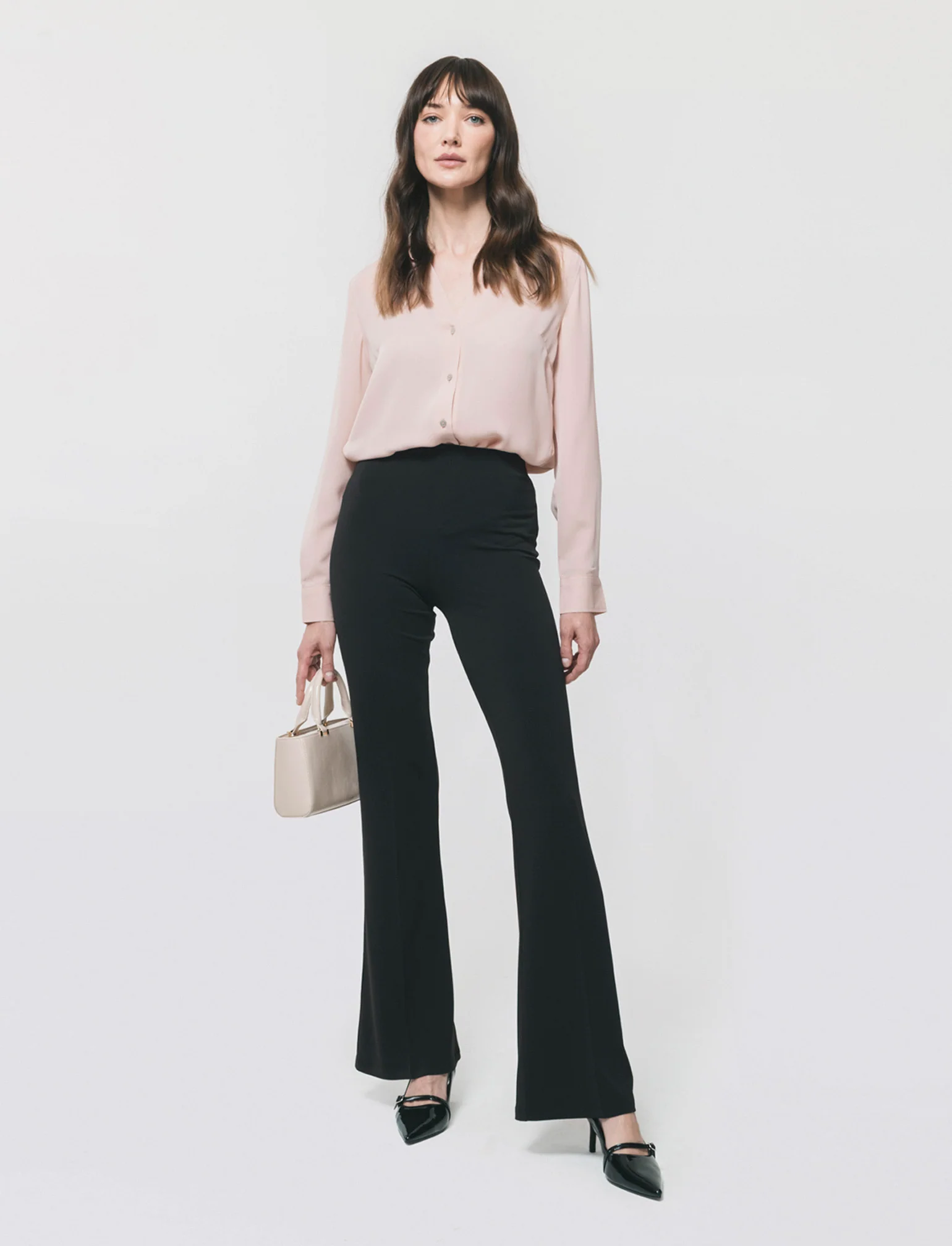 Leggings Basico Flare - Nero - Image 3