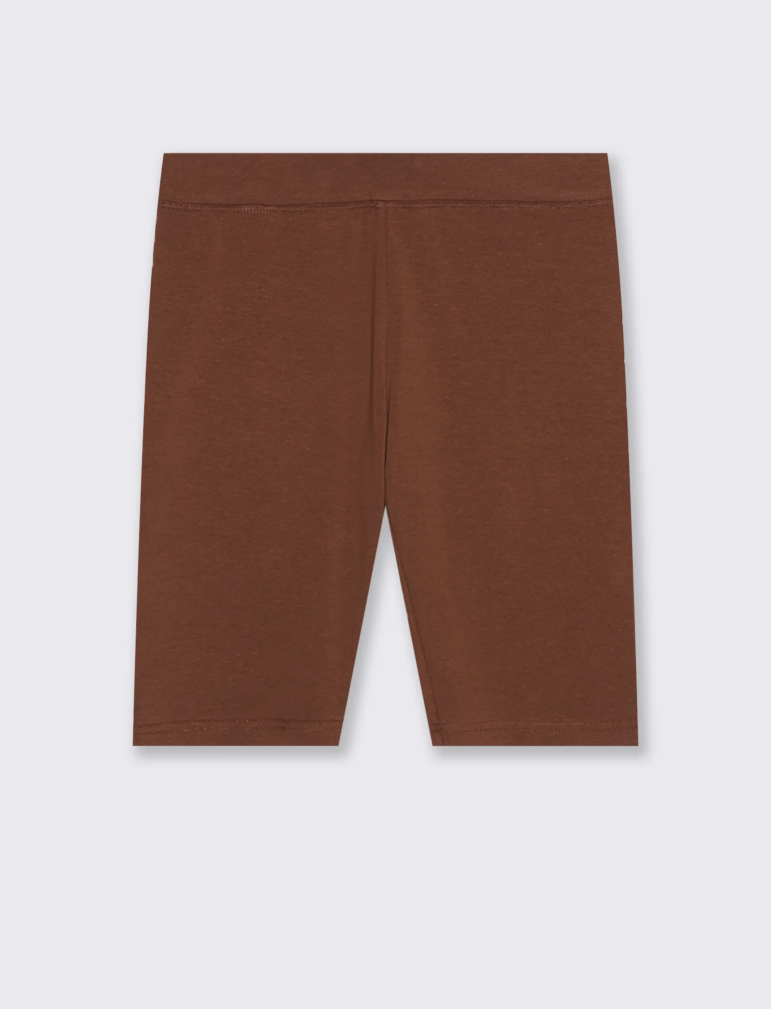 Leggings Ciclista con Fascia Elastico Vita - Marrone cioccolato - Image 2