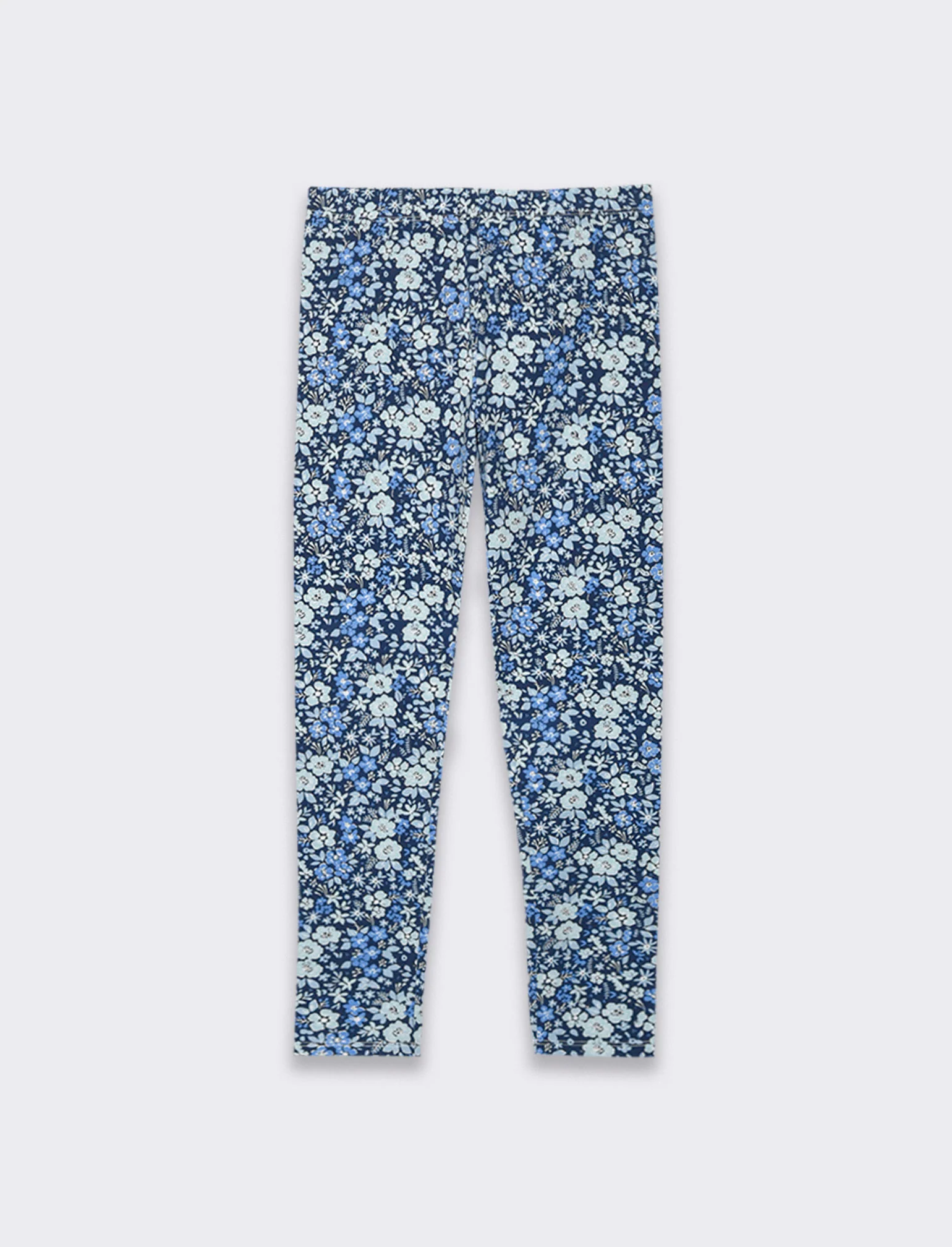 Leggings con stampa all over da bambina - Blu