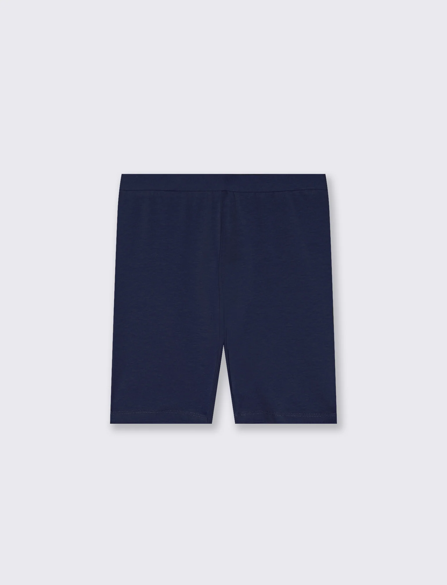 Leggings corti da bambina in cotone - Blu