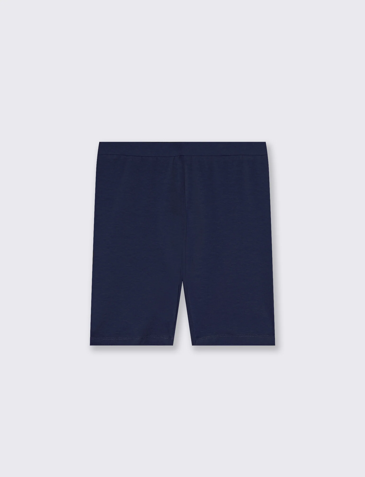 Leggings corti da bambina in cotone - Blu - Image 2