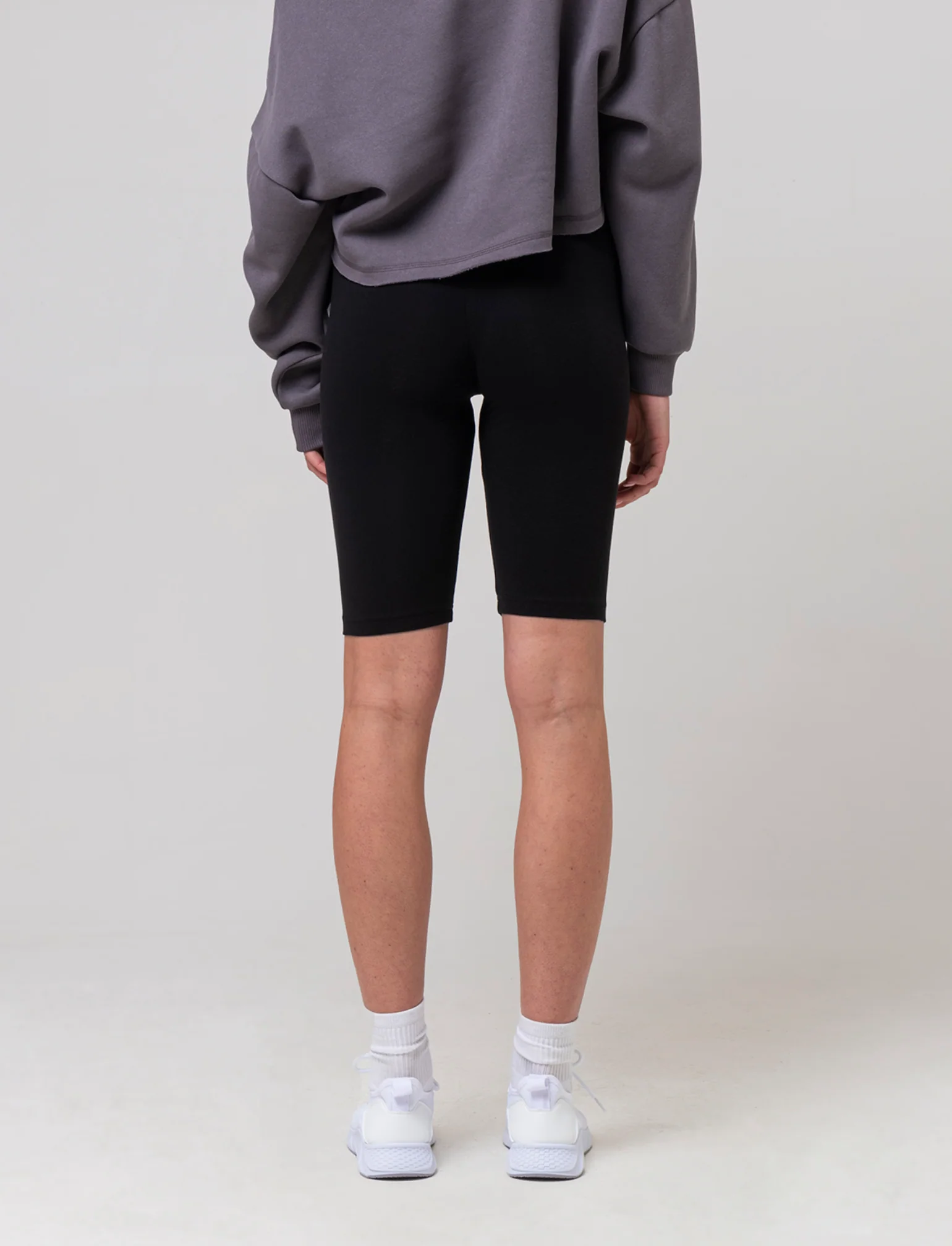 Leggings corto basico da donna - Nero