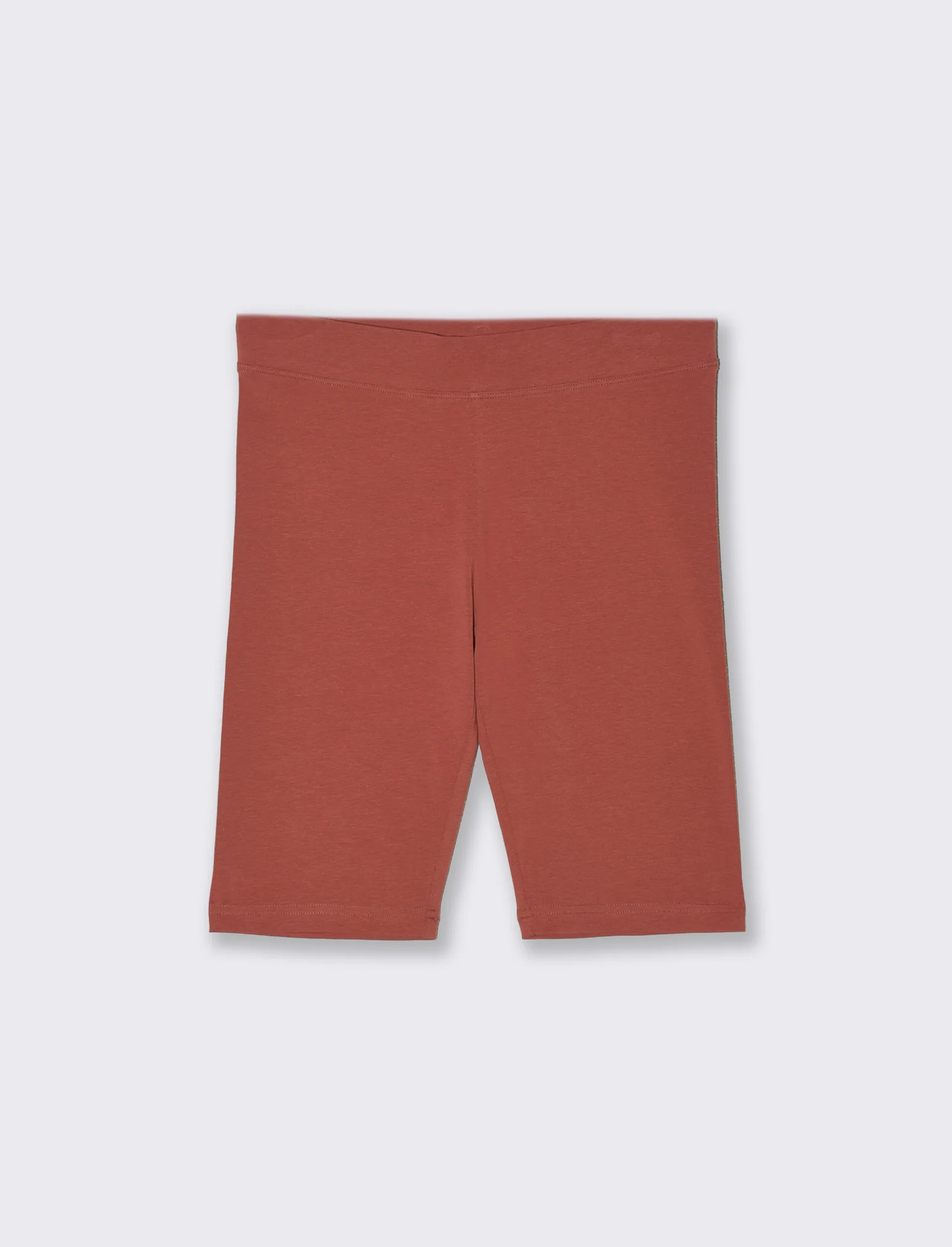Leggings corto basico da donna - Rosso mattone
