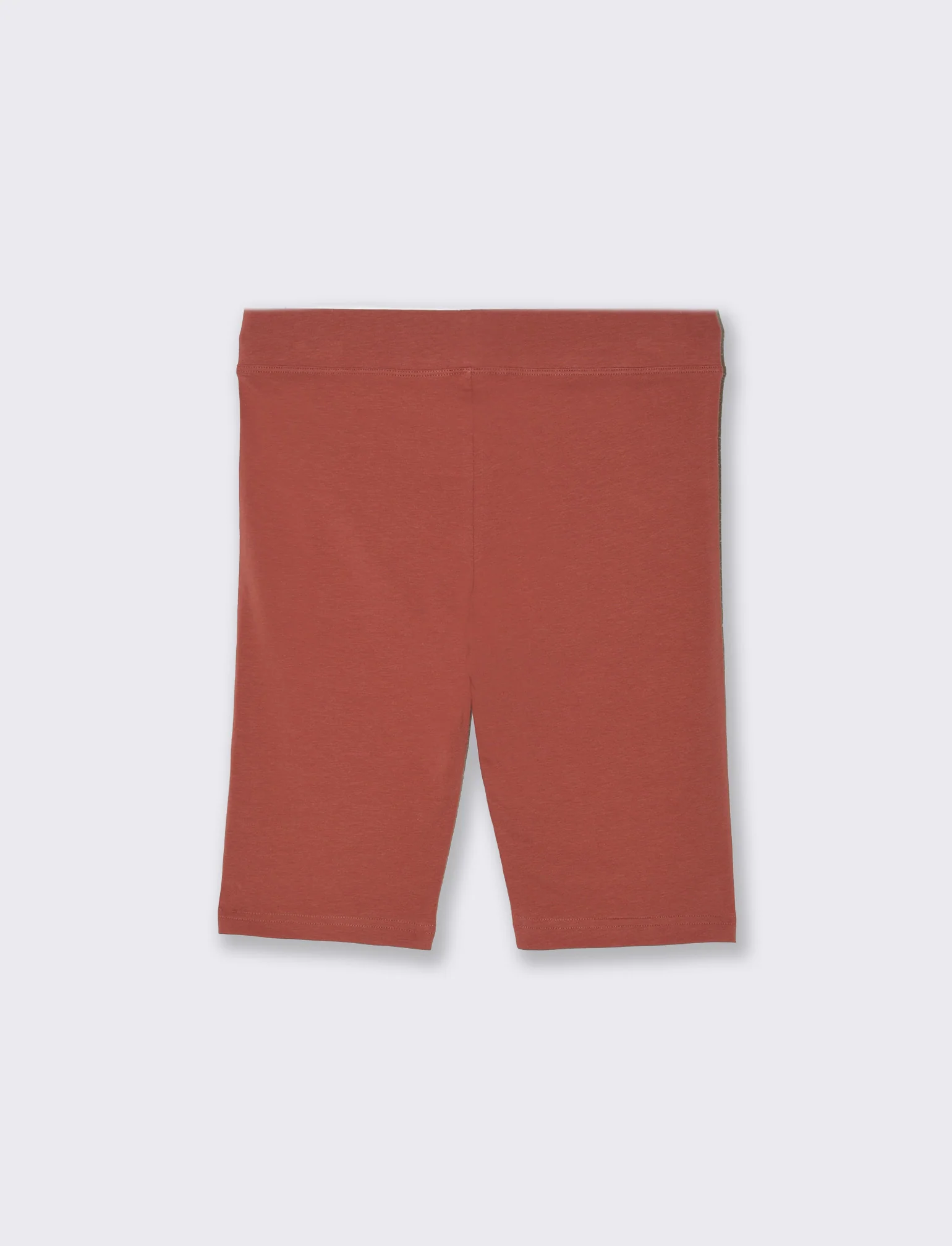 Leggings corto basico da donna - Rosso mattone - Image 4