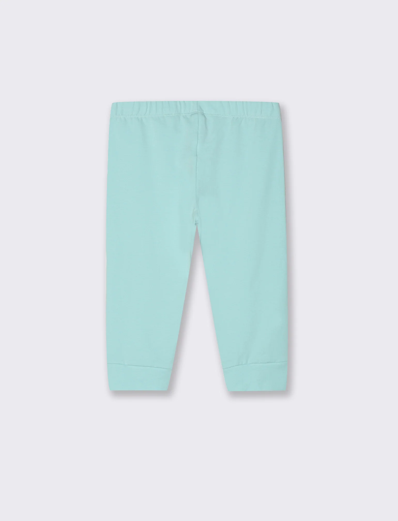 Leggings corto da bambina - Verde acqua - Image 2