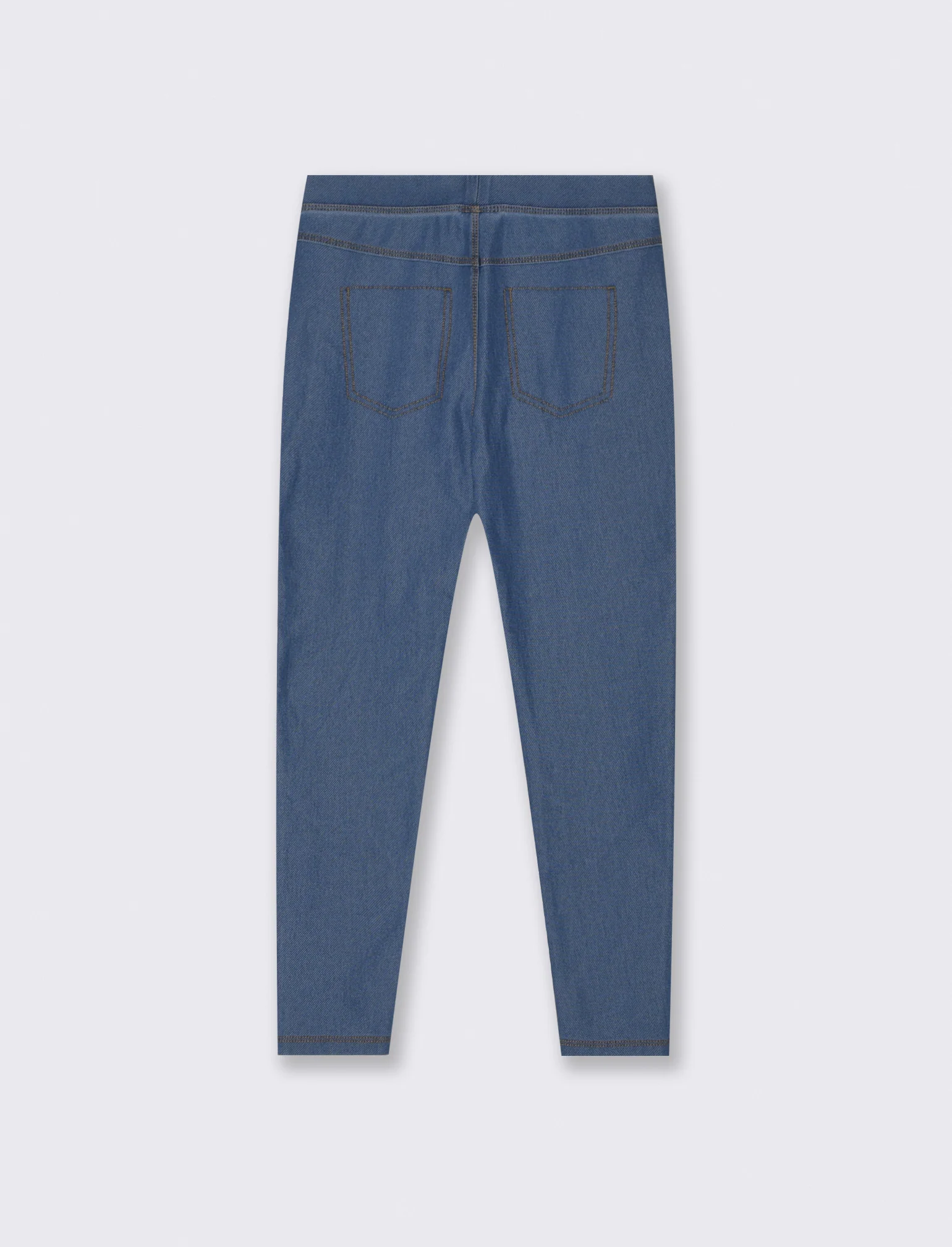 Leggings denim in cotone elasticizzato - Denim - Image 2