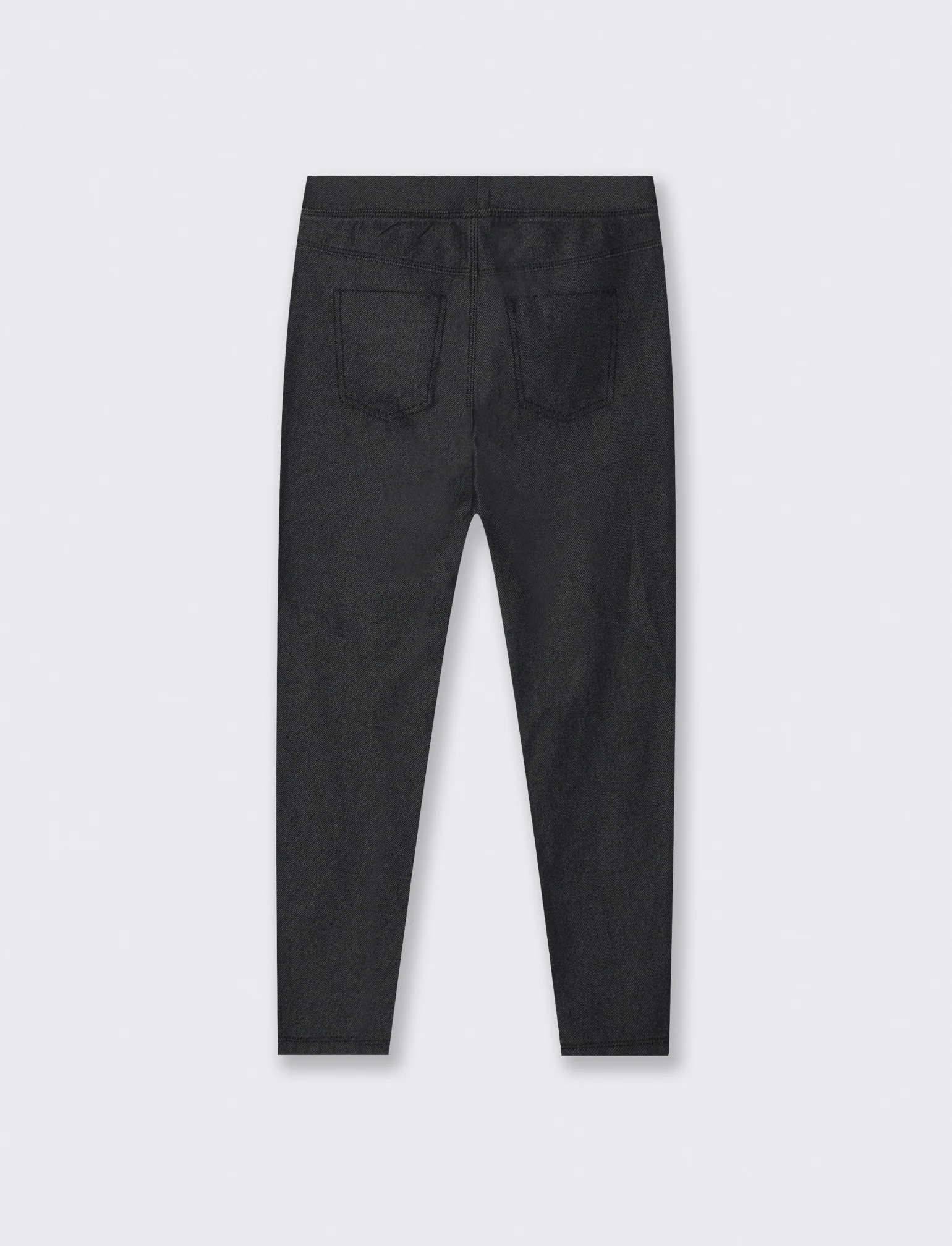 Leggings denim in cotone elasticizzato - Nero - Image 2