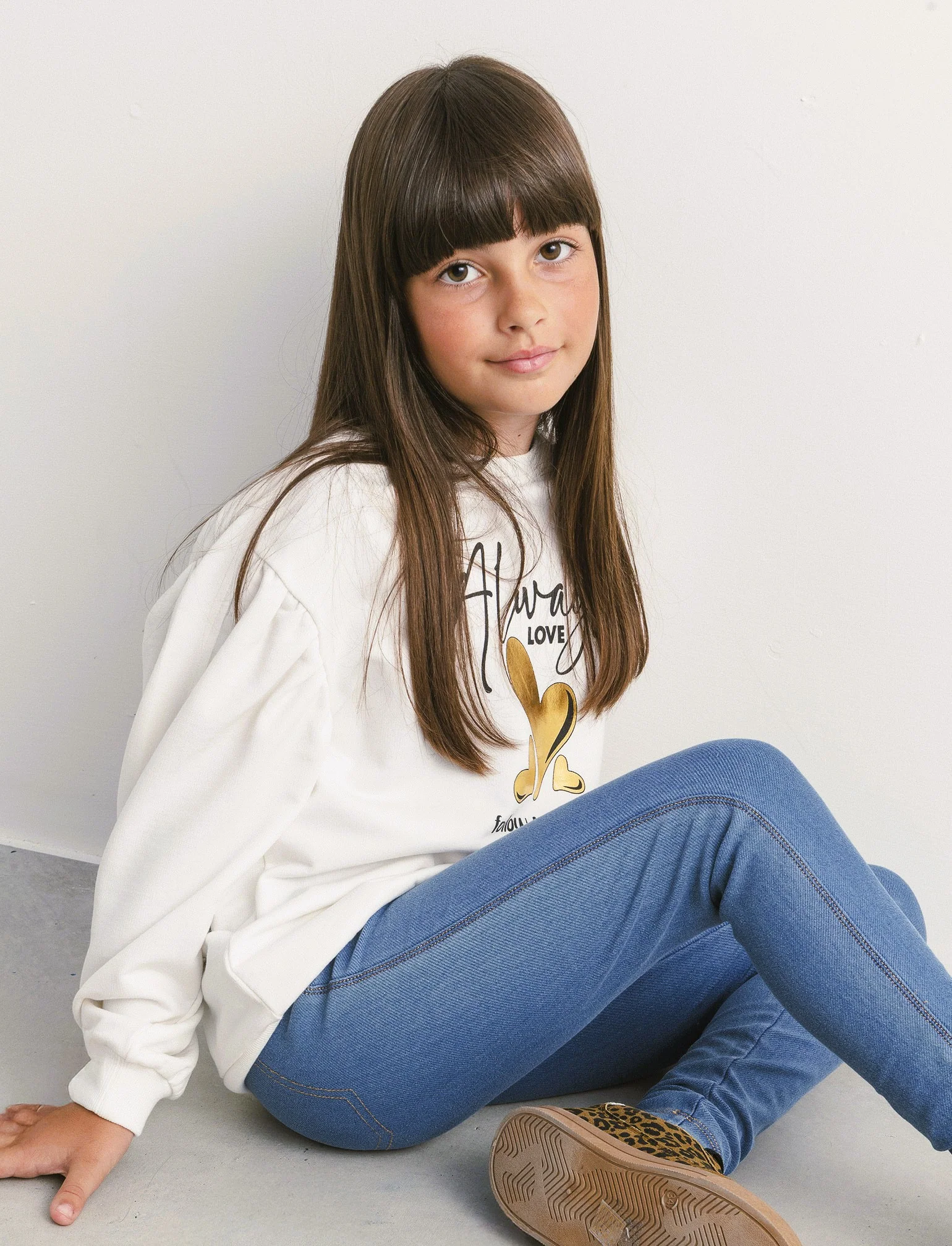Leggings effetto denim - Denim chiaro