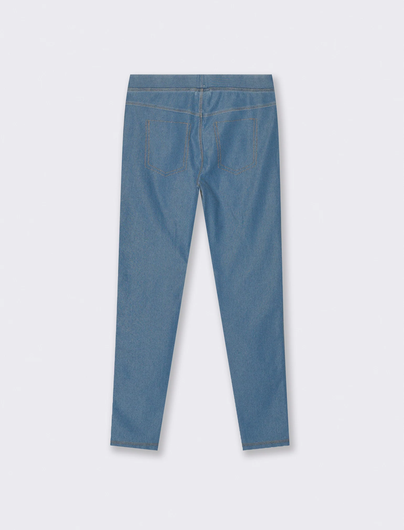 Leggings effetto denim - Denim chiaro - Image 3