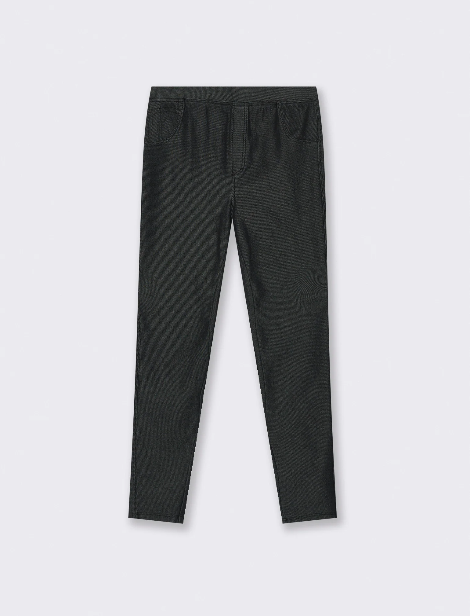 Leggings effetto denim - Nero