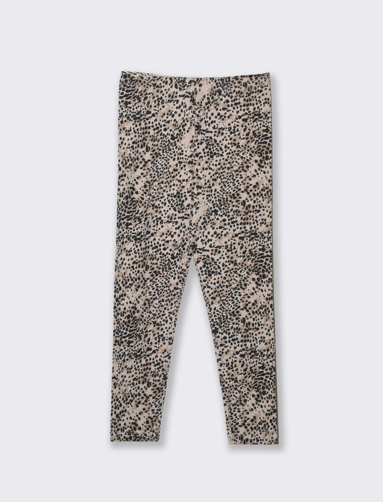 Leggings elasticizzati in cotone per bambina - Leopardato - Image 2