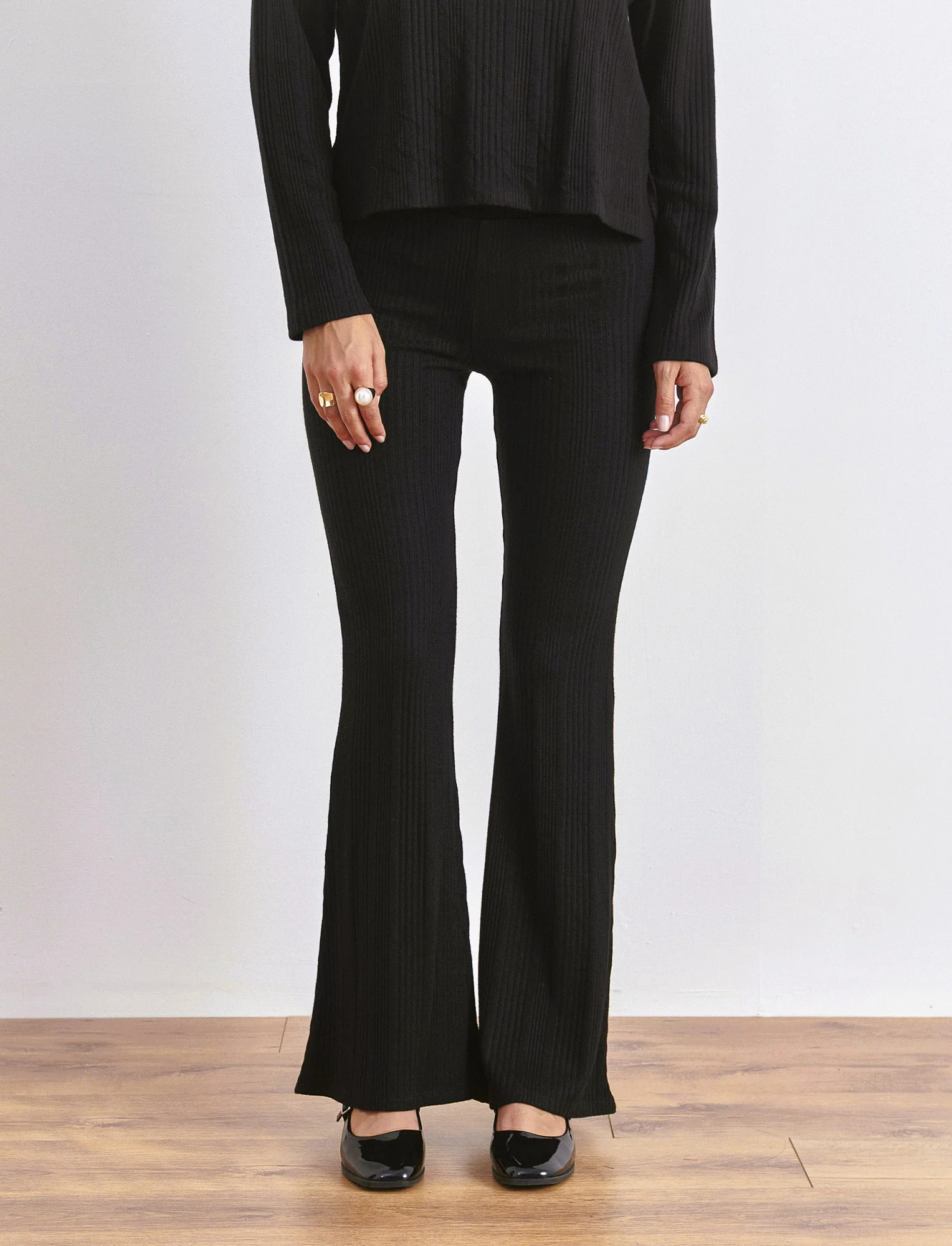 LEGGINGS  FLARE - Nero - Image 4