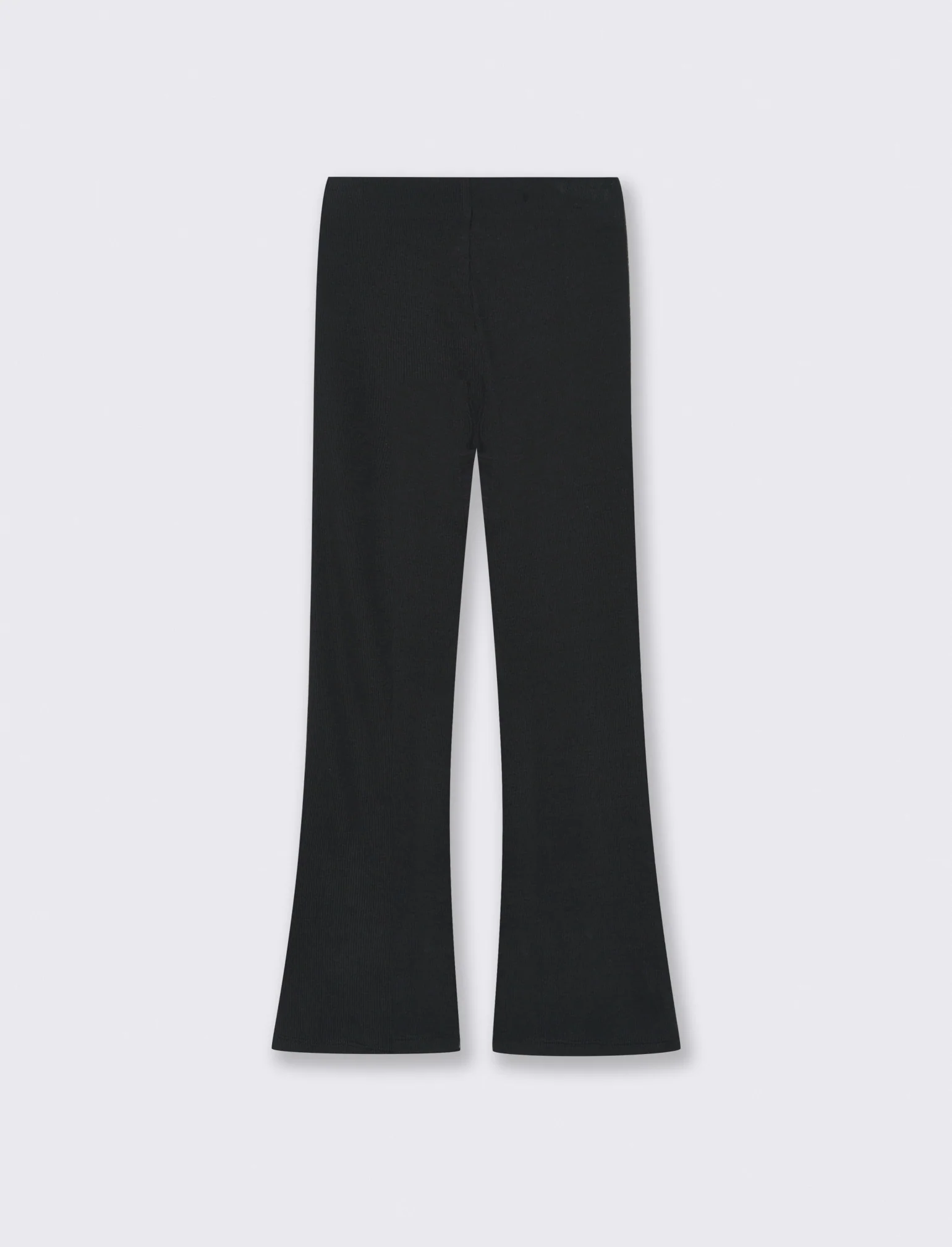 Leggings in costina - Nero - Image 3