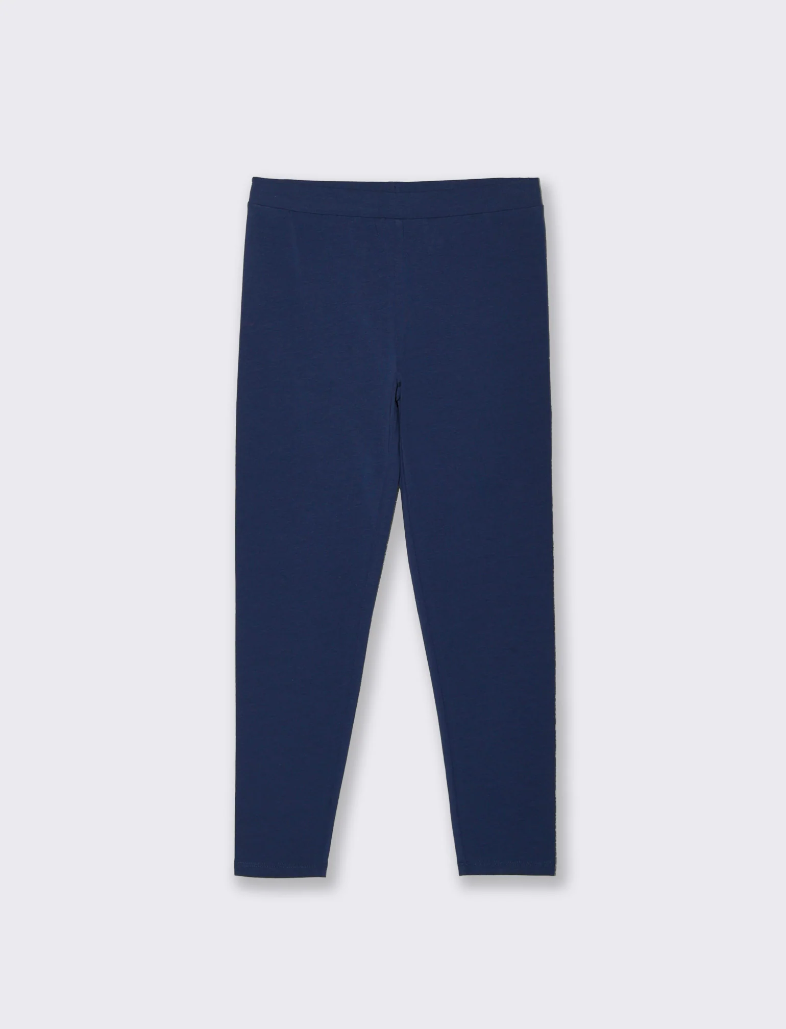 Leggings in cotone elasticizzato per bambina - Blu - Image 2