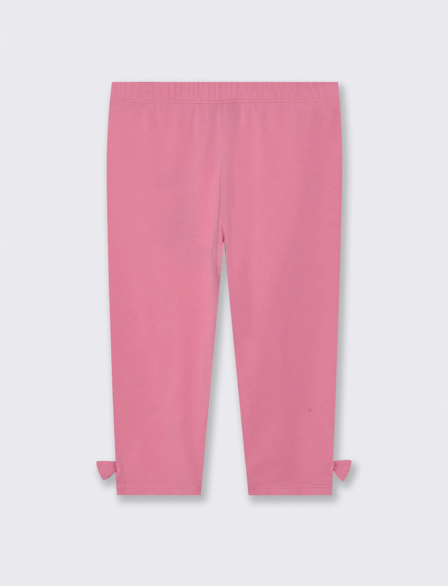 Leggings in cotone elastico per bambina - Rosa big bubble - Image 2