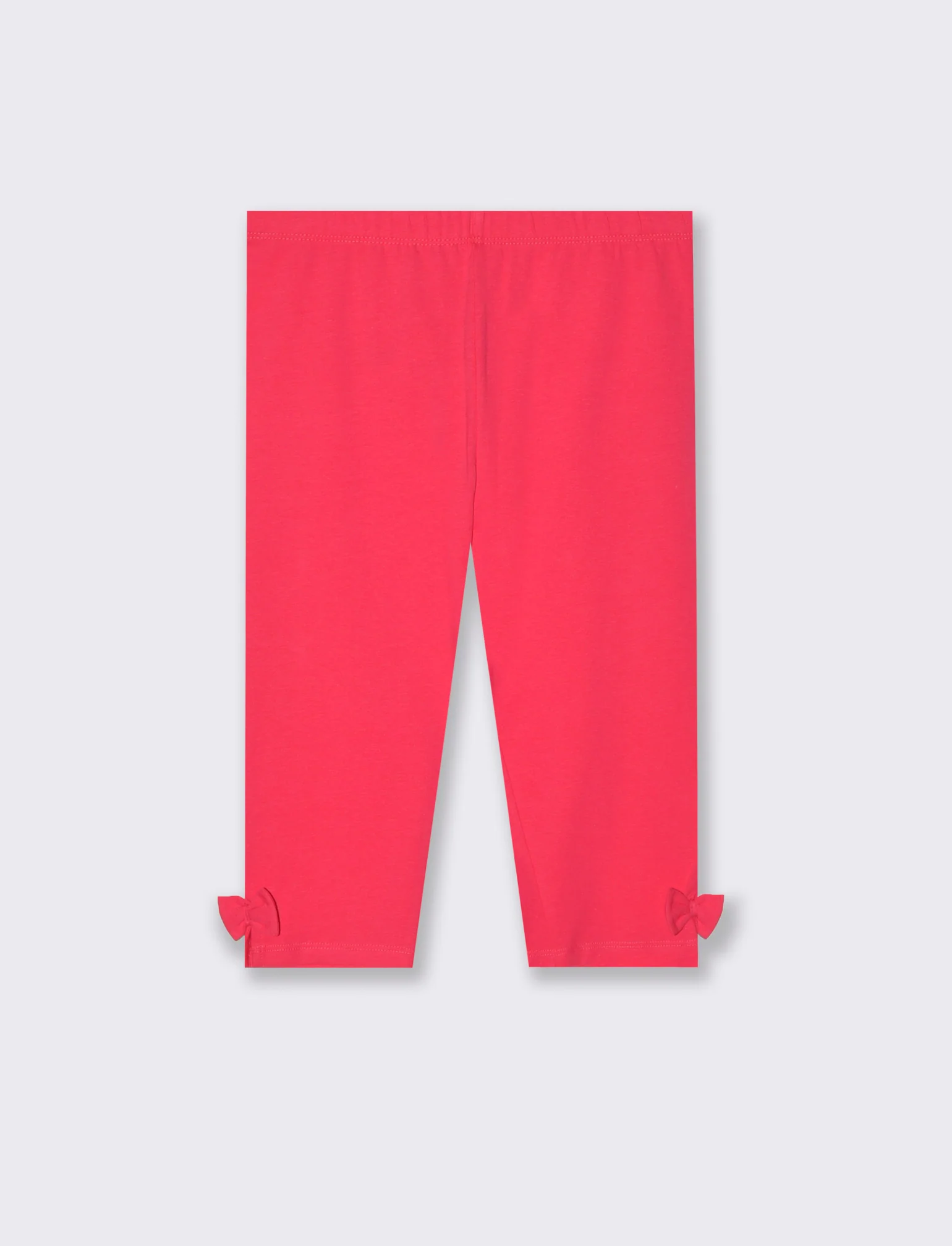 Leggings in cotone modello 3/4 da bambina - Rosa