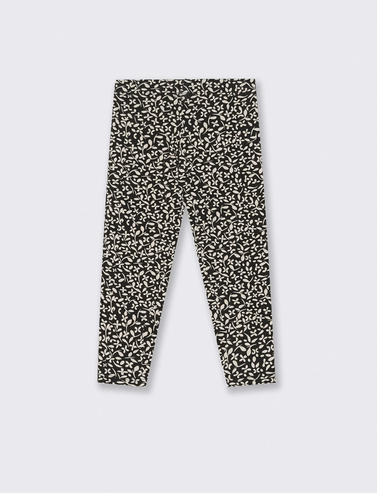 Leggings in cotone stretch - Nero - Image 2