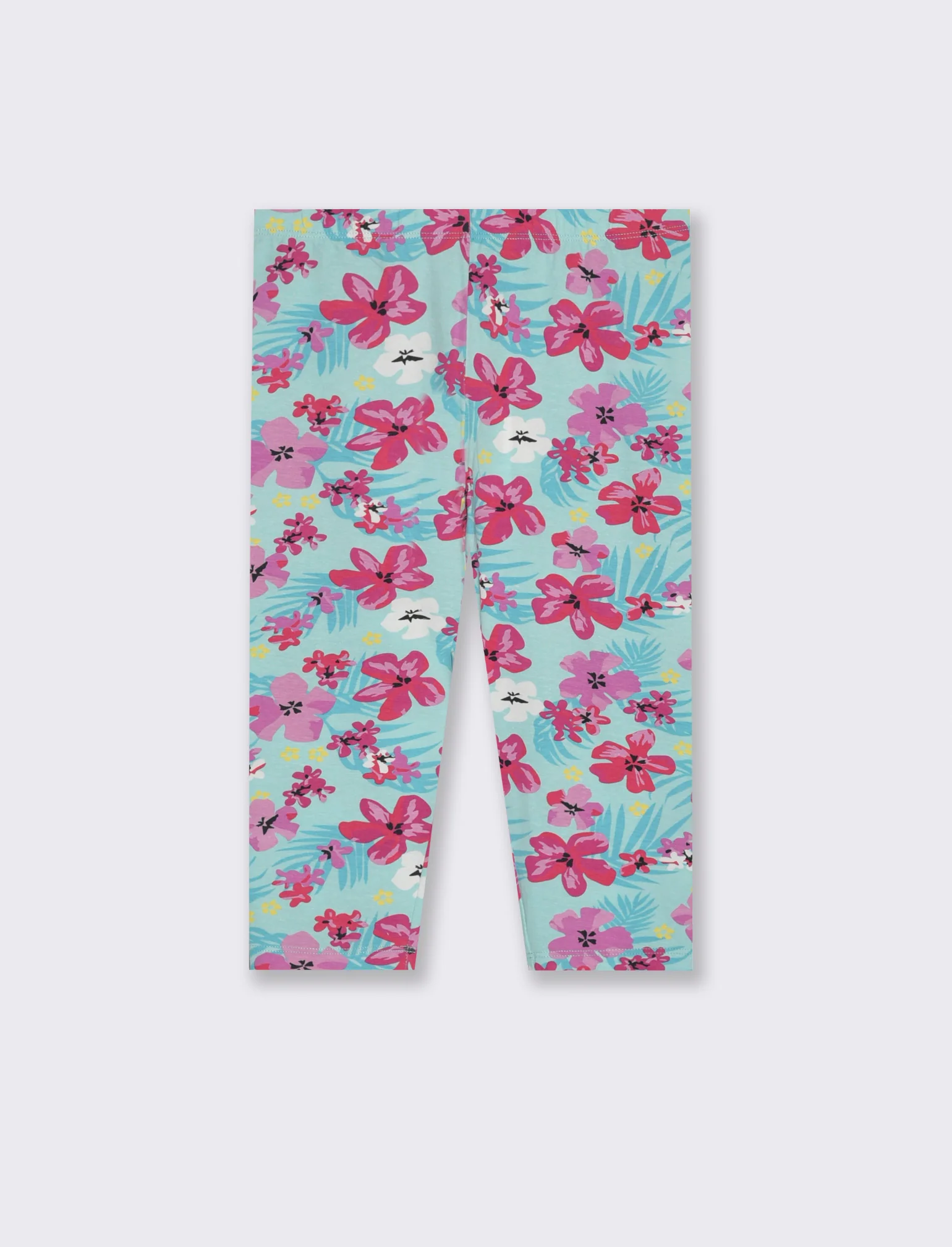 Leggings in cotone vestibilità 3/4 da bambina - Fantasia