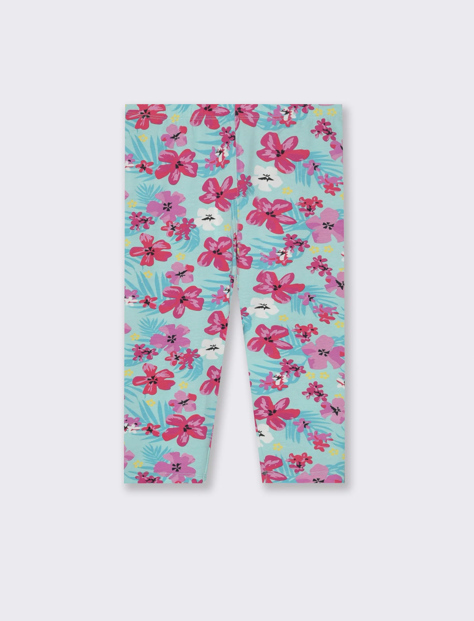 Leggings in cotone vestibilità 3/4 da bambina - Fantasia - Image 2
