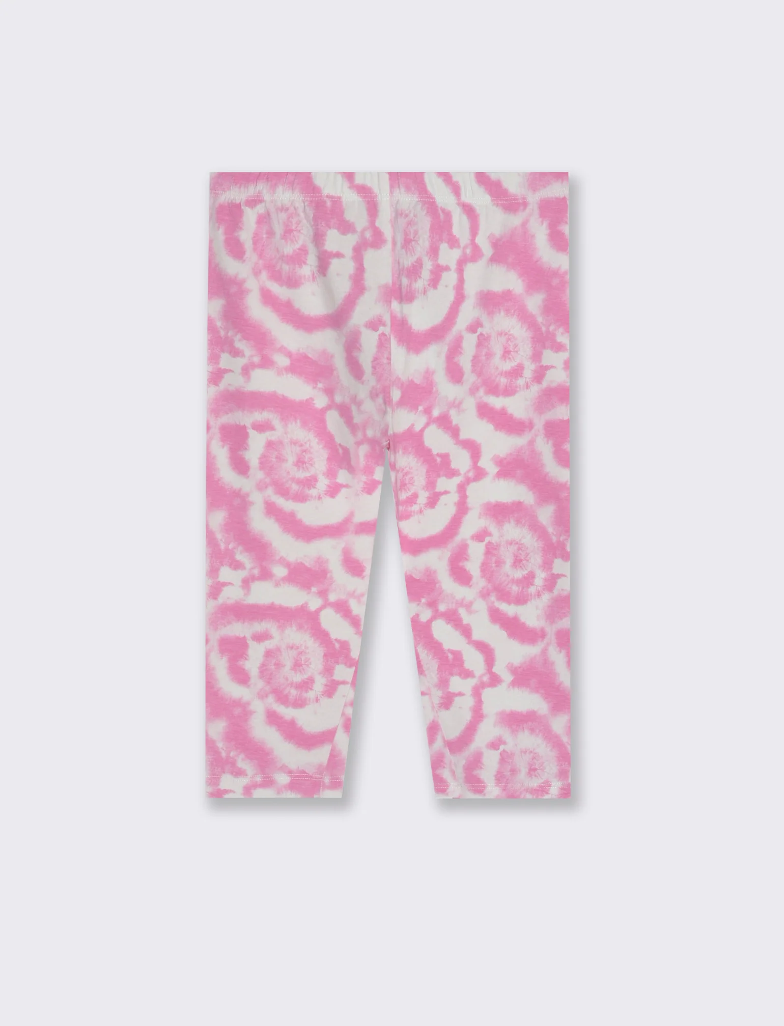 Leggings in cotone vestibilità 3/4 da bambina - Fuxia - Image 3