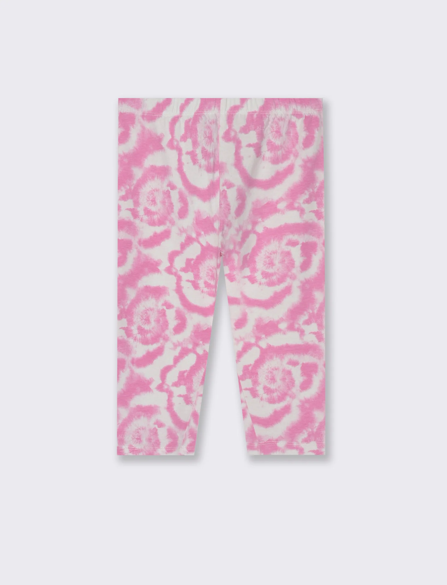 Leggings in cotone vestibilità 3/4 da bambina - Fuxia - Image 4