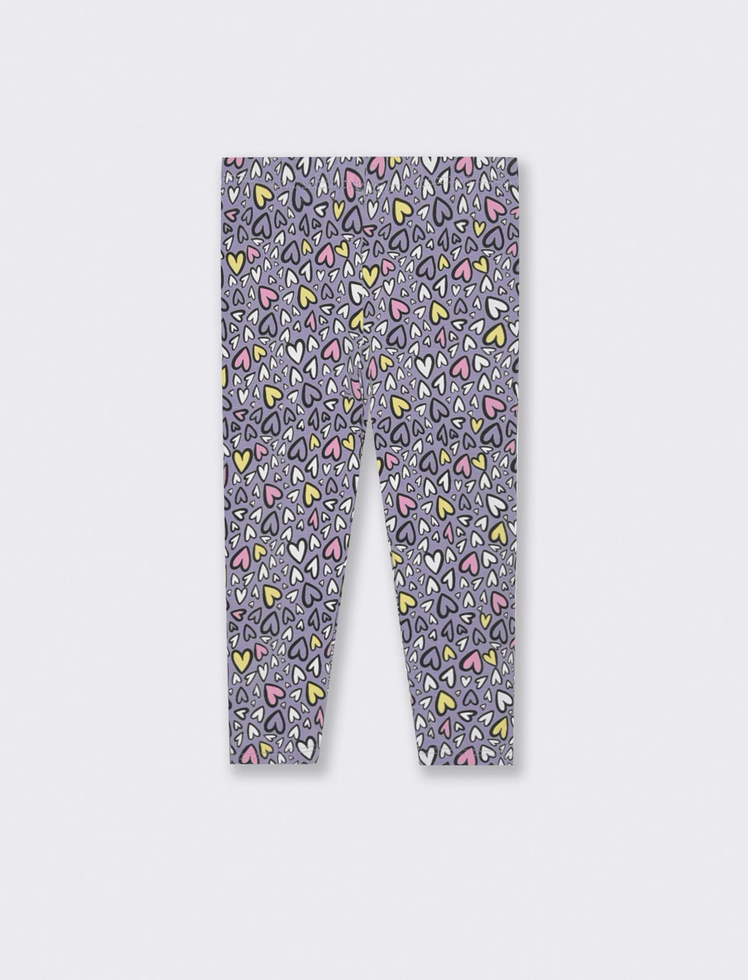 Leggings in jersey elastico a fantasia - Lilla - Image 4