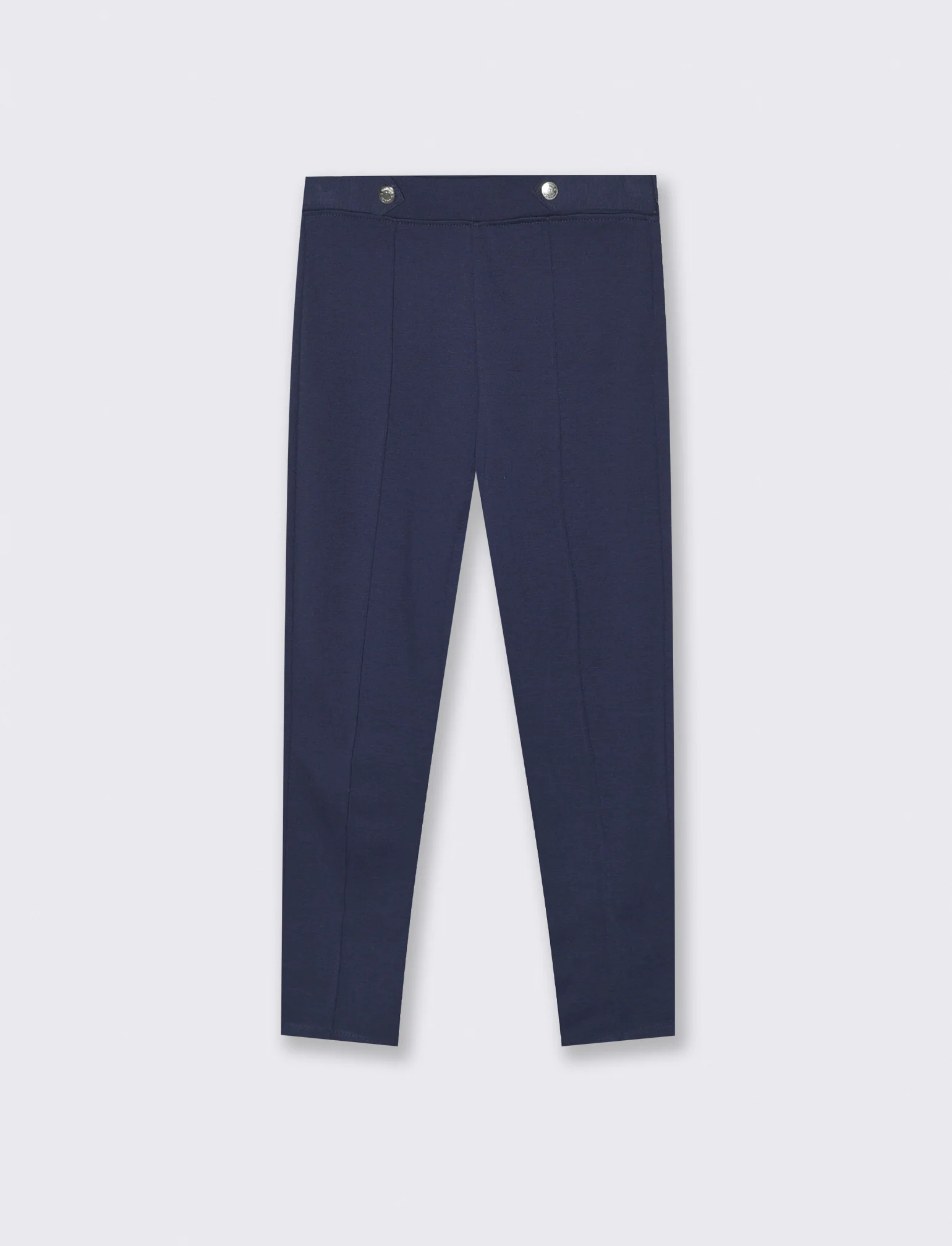 Leggings in punto milano per bambine - Blu