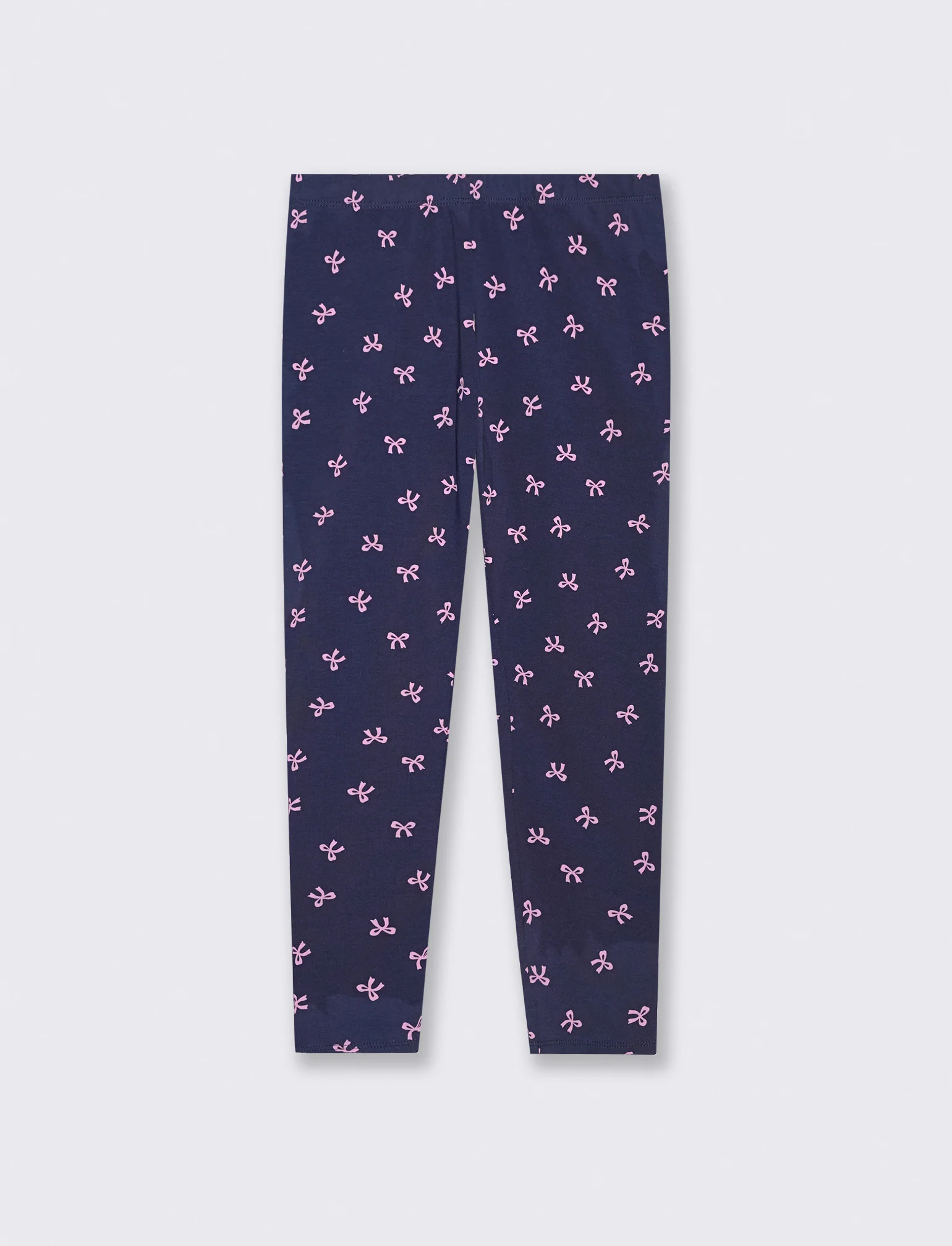 Leggings lunghi stampati per bambina - Blu - Image 3