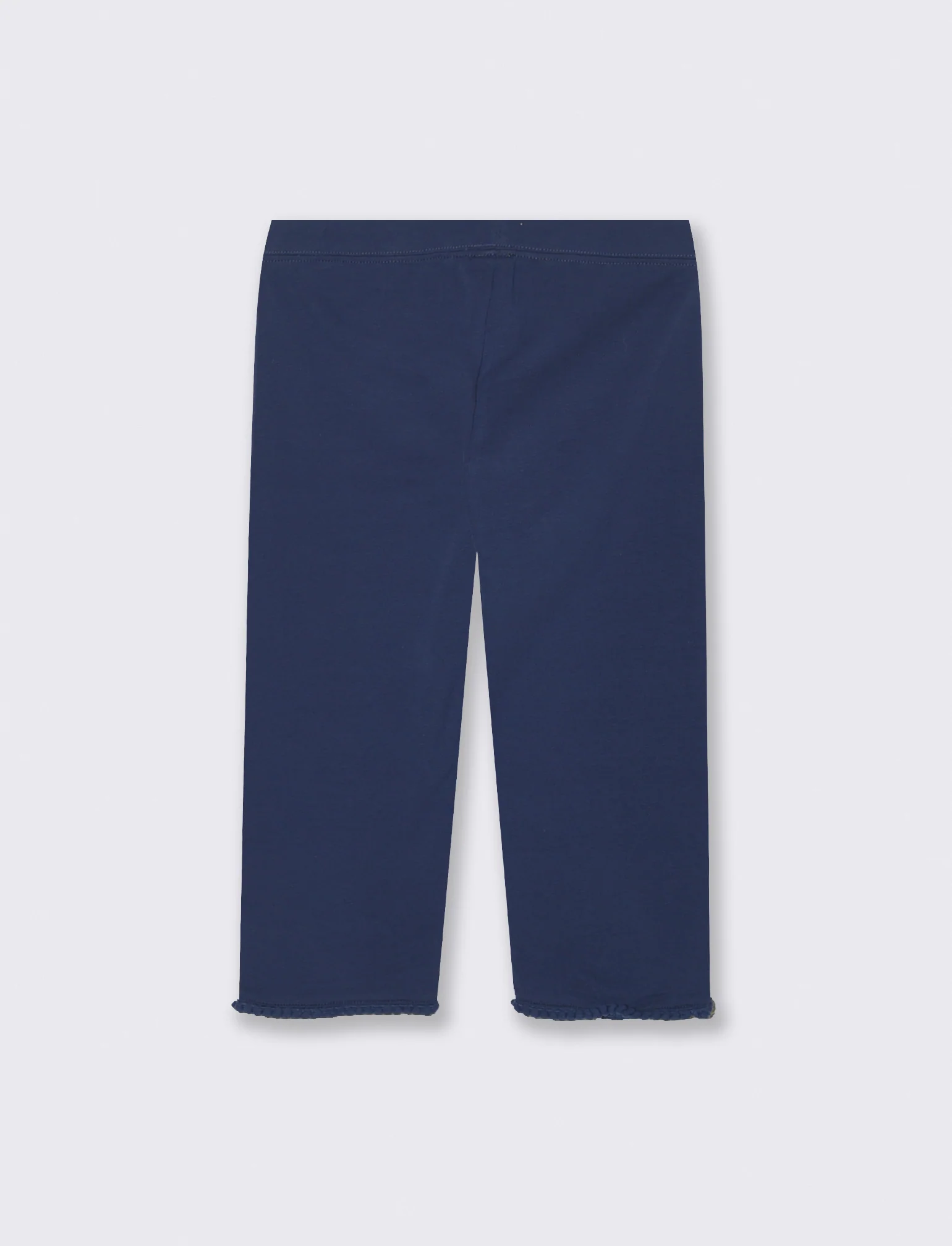 Leggings tre quarti in cotone elasticizzato - Blu - Image 2