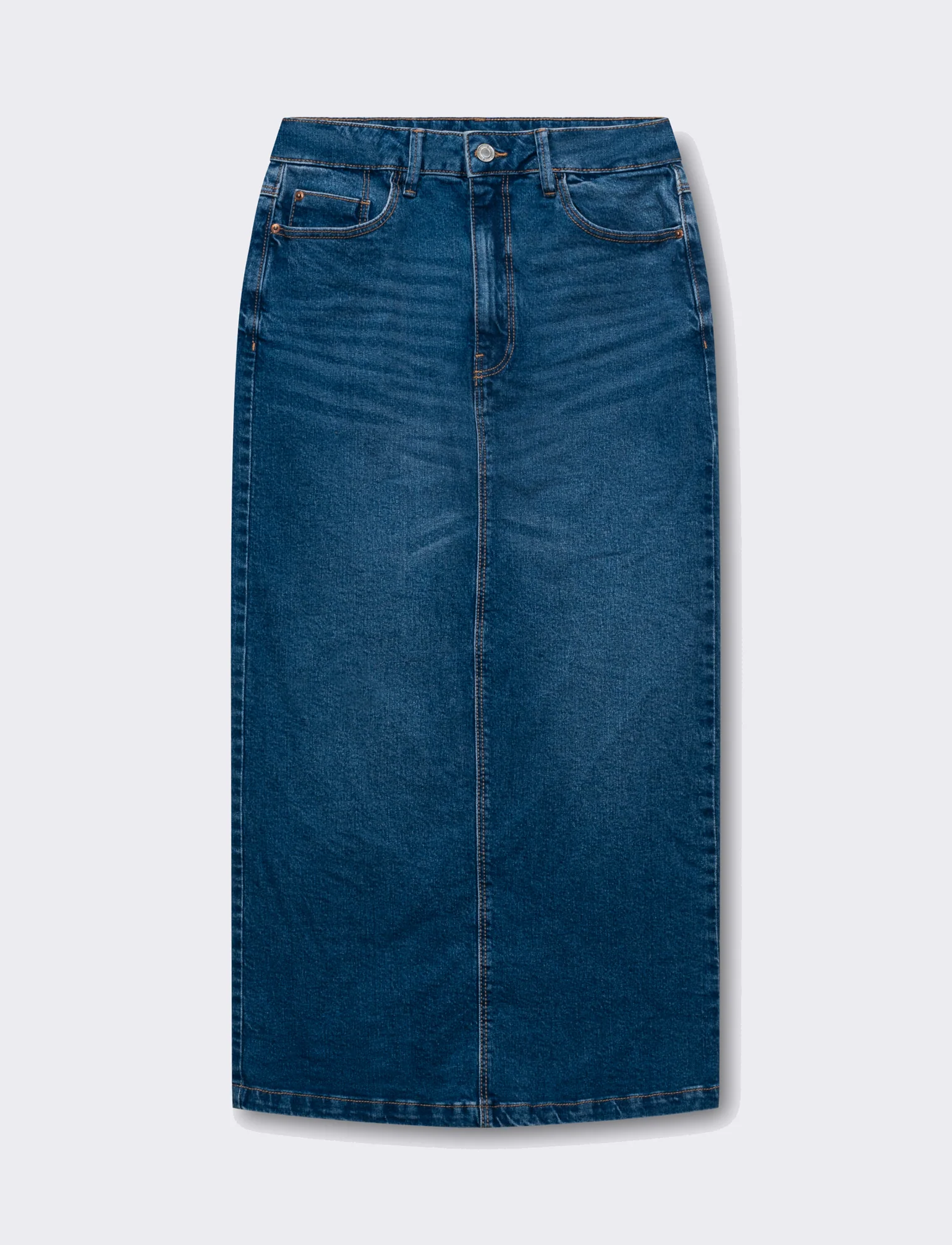 Longuette denim da donna - DENIM SCURO - Image 4