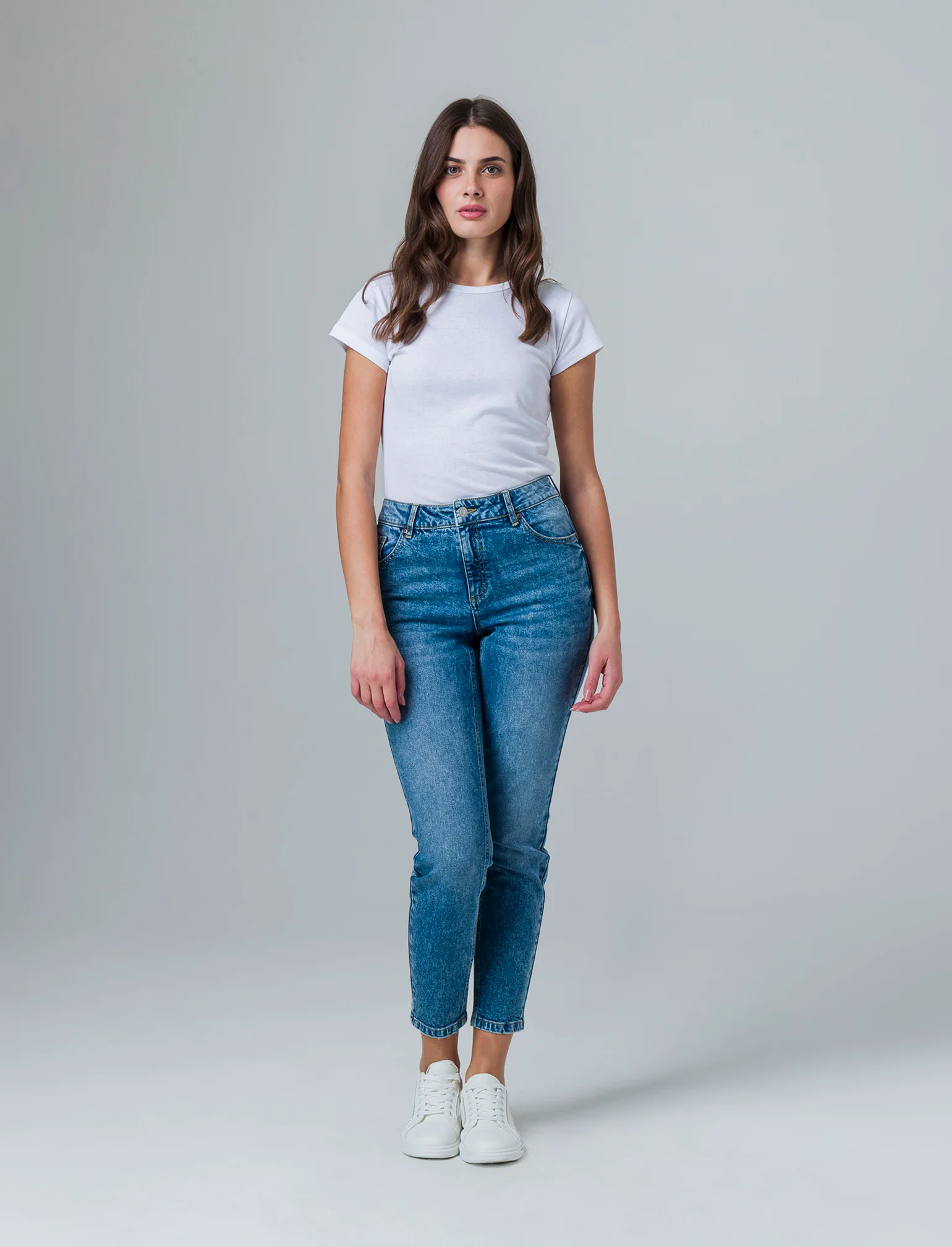 Low waist denim pants da donna - Denim - Image 3