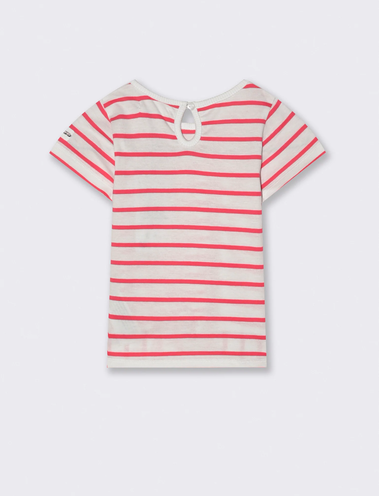 Maglia a righe da neonata - Fuxia - Image 2