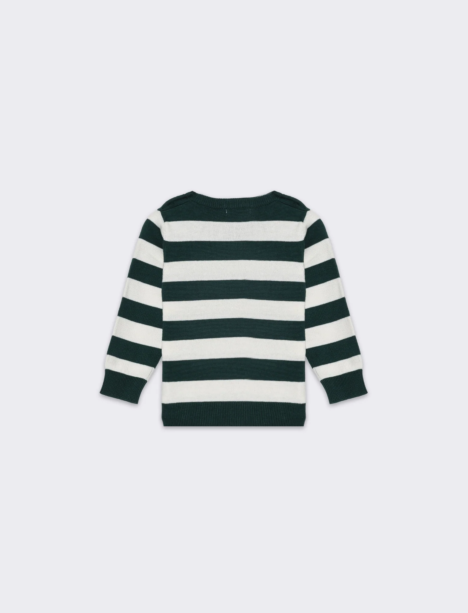 Maglia a righe da neonato - Verde - Image 2
