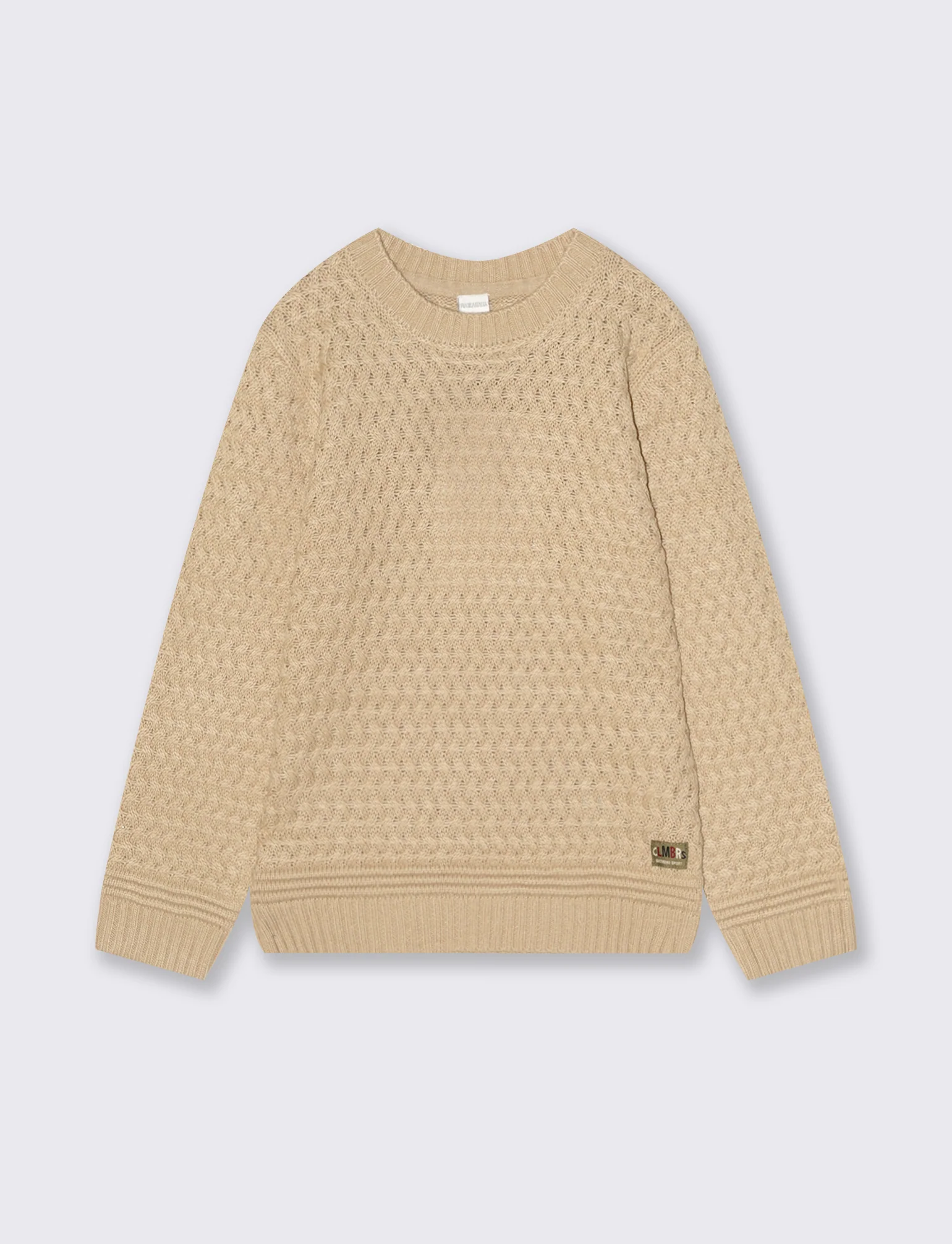 MAGLIA A TRECCE PICCOLE - Beige - Image 2