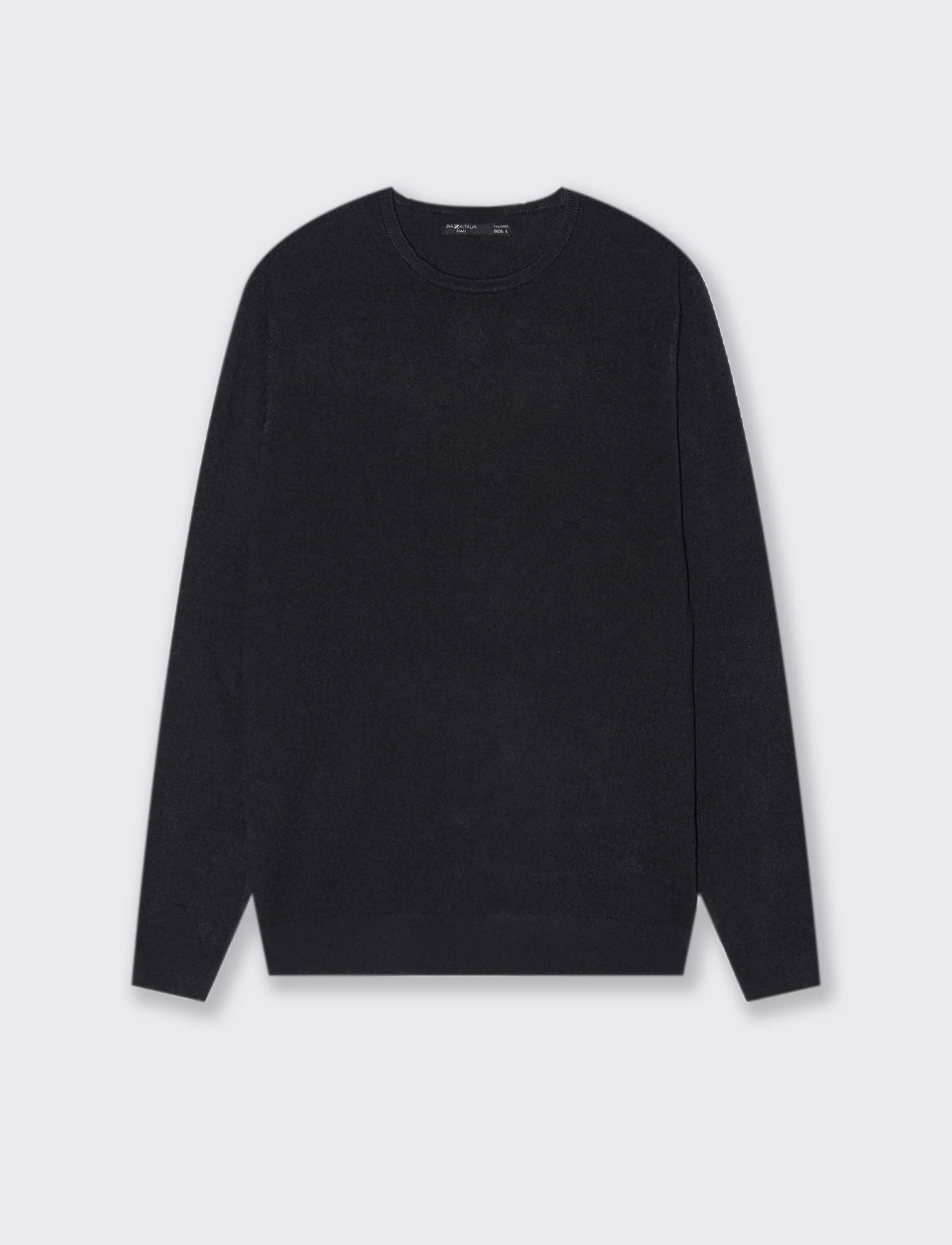 MAGLIA BASIC GIROCOLLO - Blu
