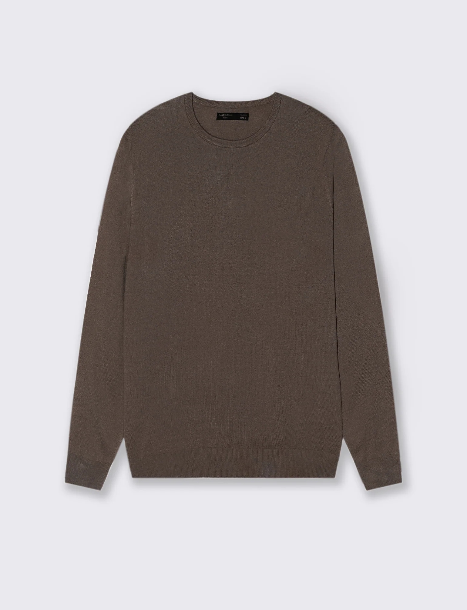 MAGLIA BASIC GIROCOLLO - Moro