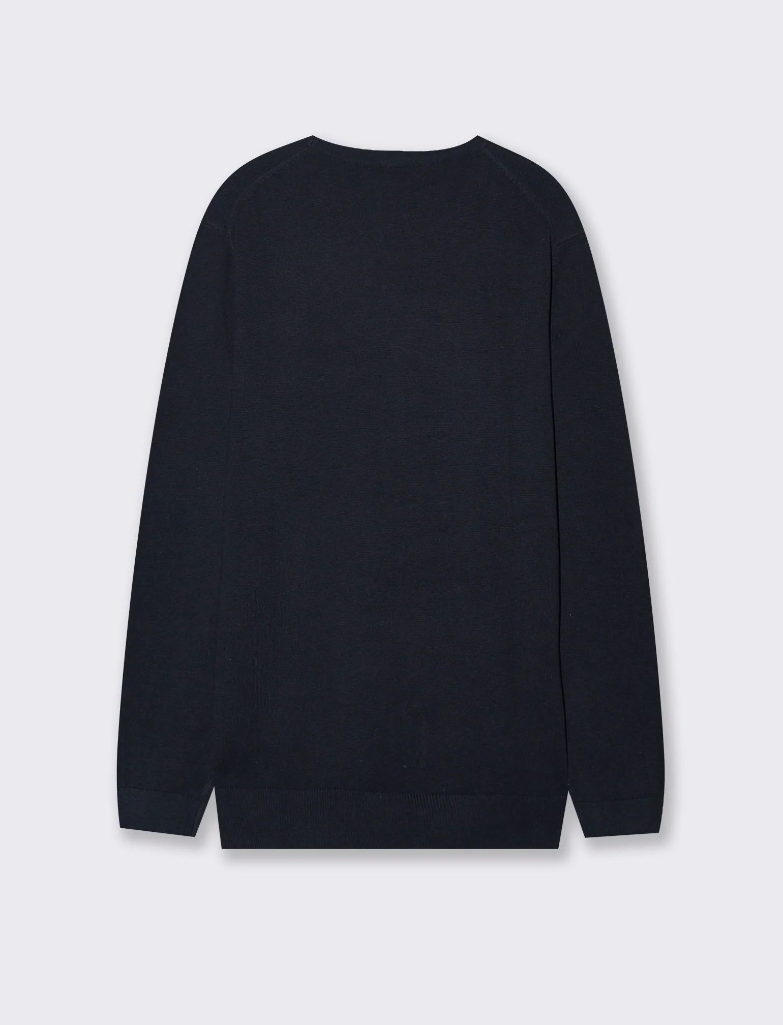 MAGLIA BASIC IN FILATO COMFORT - Blu - Image 3