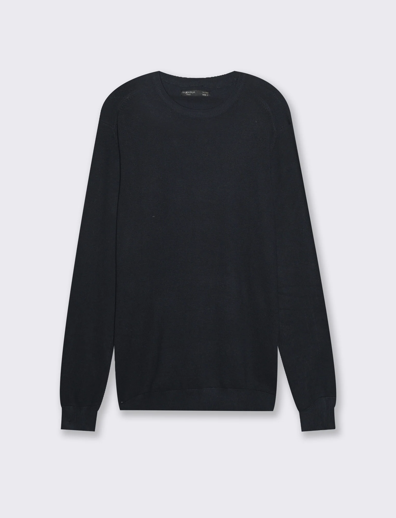 Maglia basic in filato comfort da uomo - Blu - Image 4