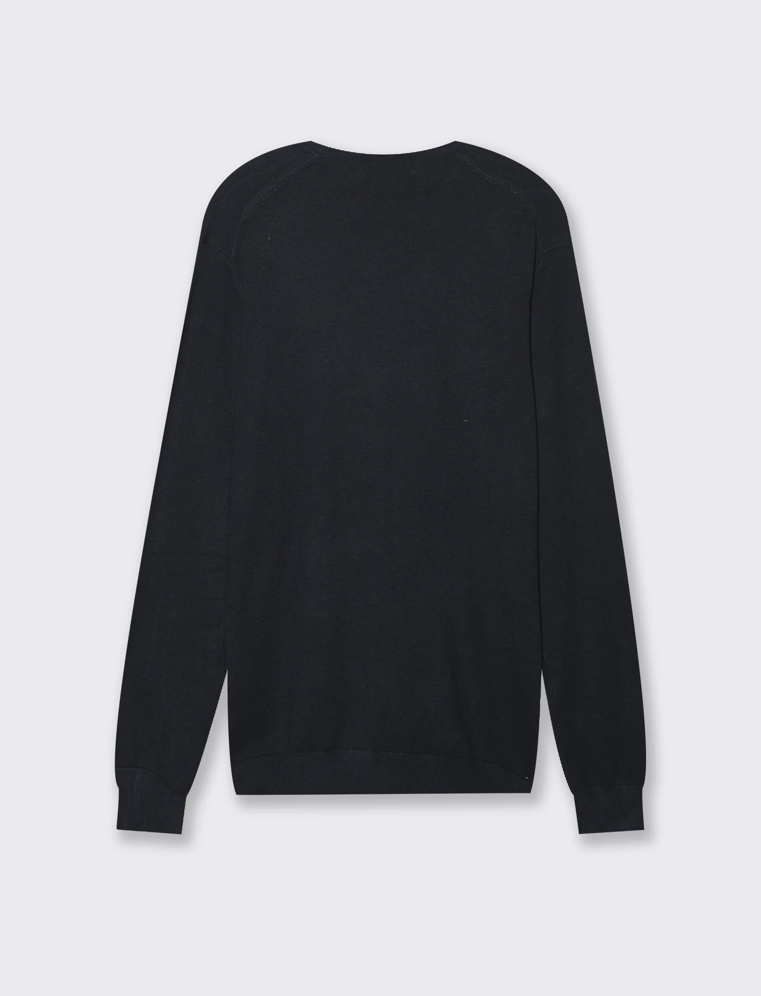 Maglia basic in filato comfort da uomo - Blu - Image 6