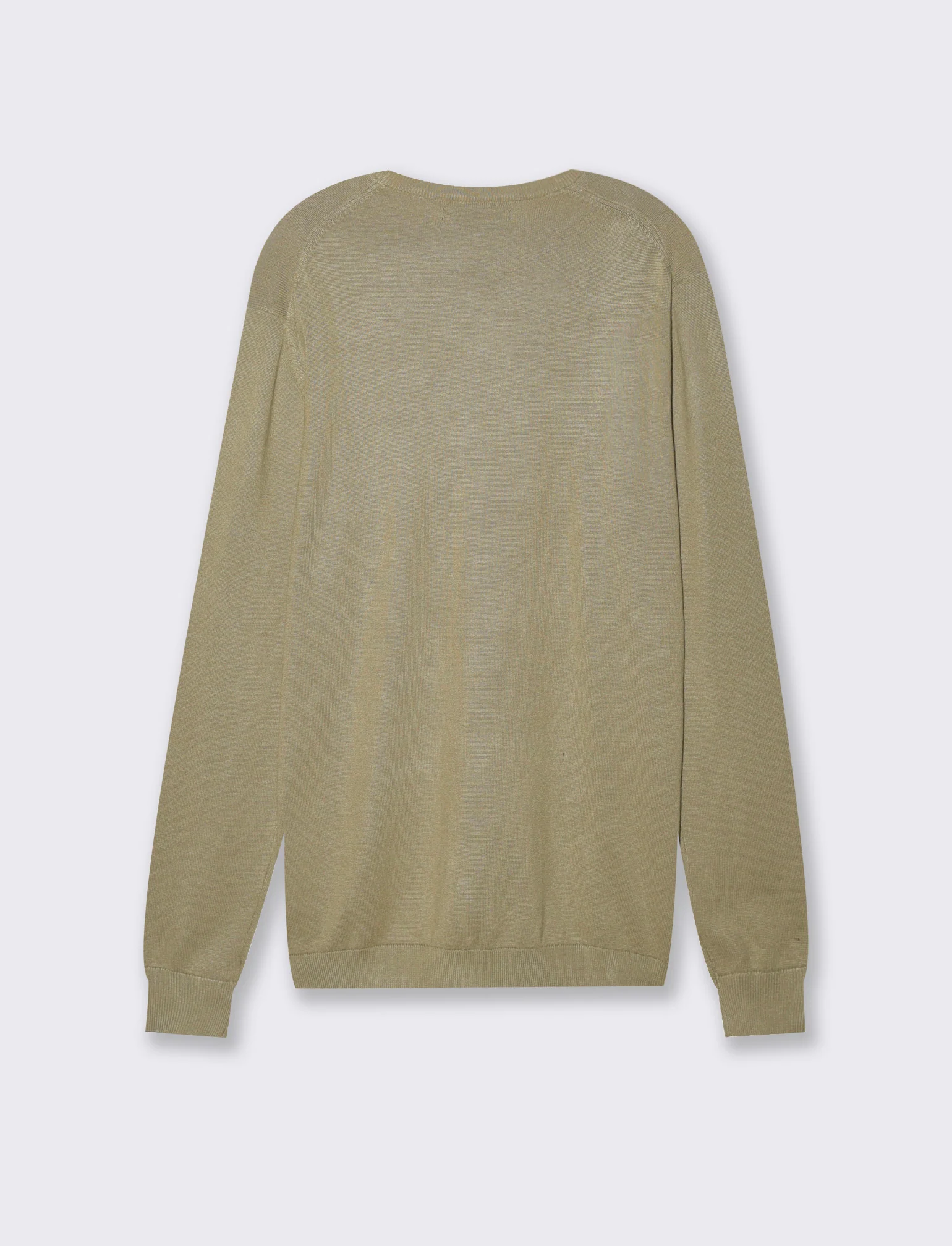 Maglia basic in filato comfort da uomo - Verde salvia - Image 2