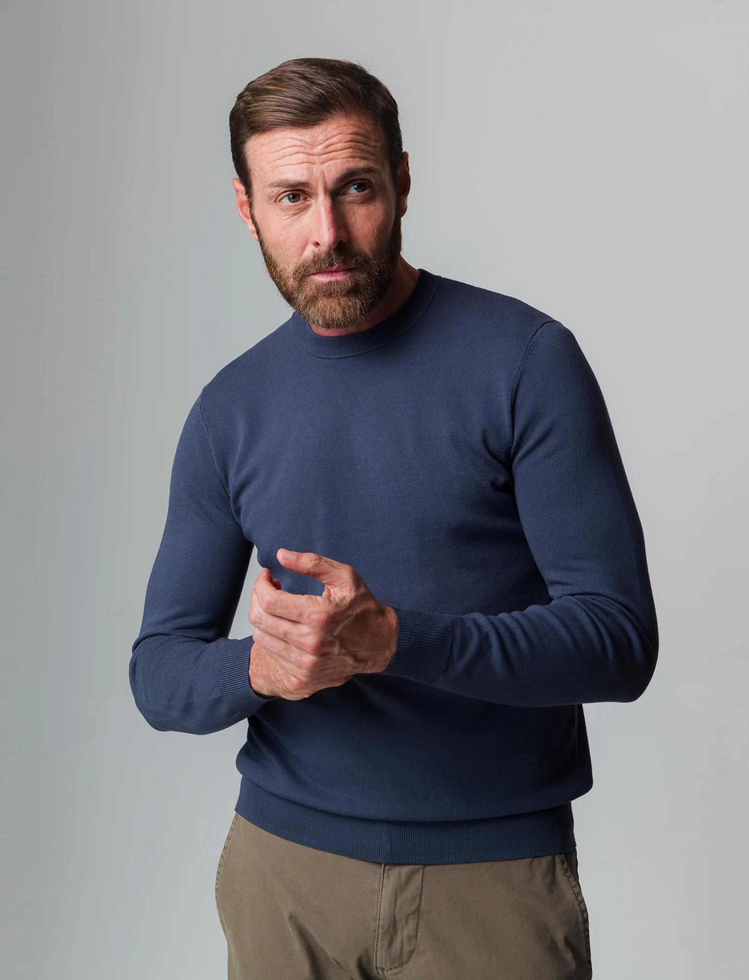 Maglia basic in filato premium da uomo - Avion - Image 3