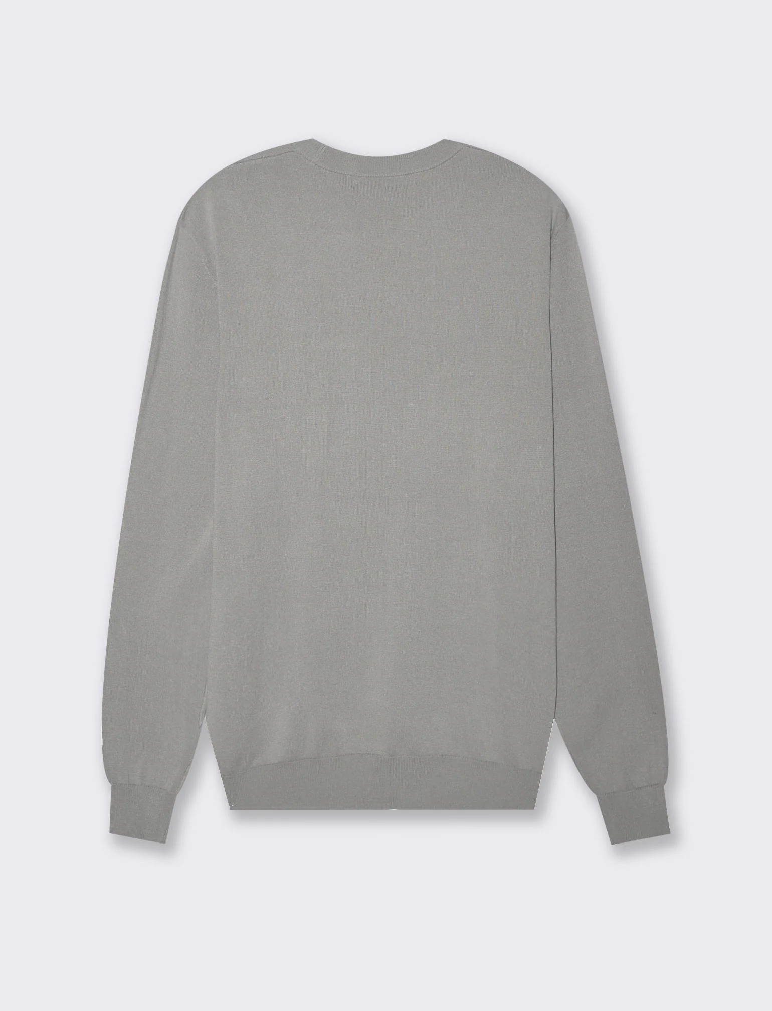 Maglia basic in filato premium da uomo - Grigio - Image 5