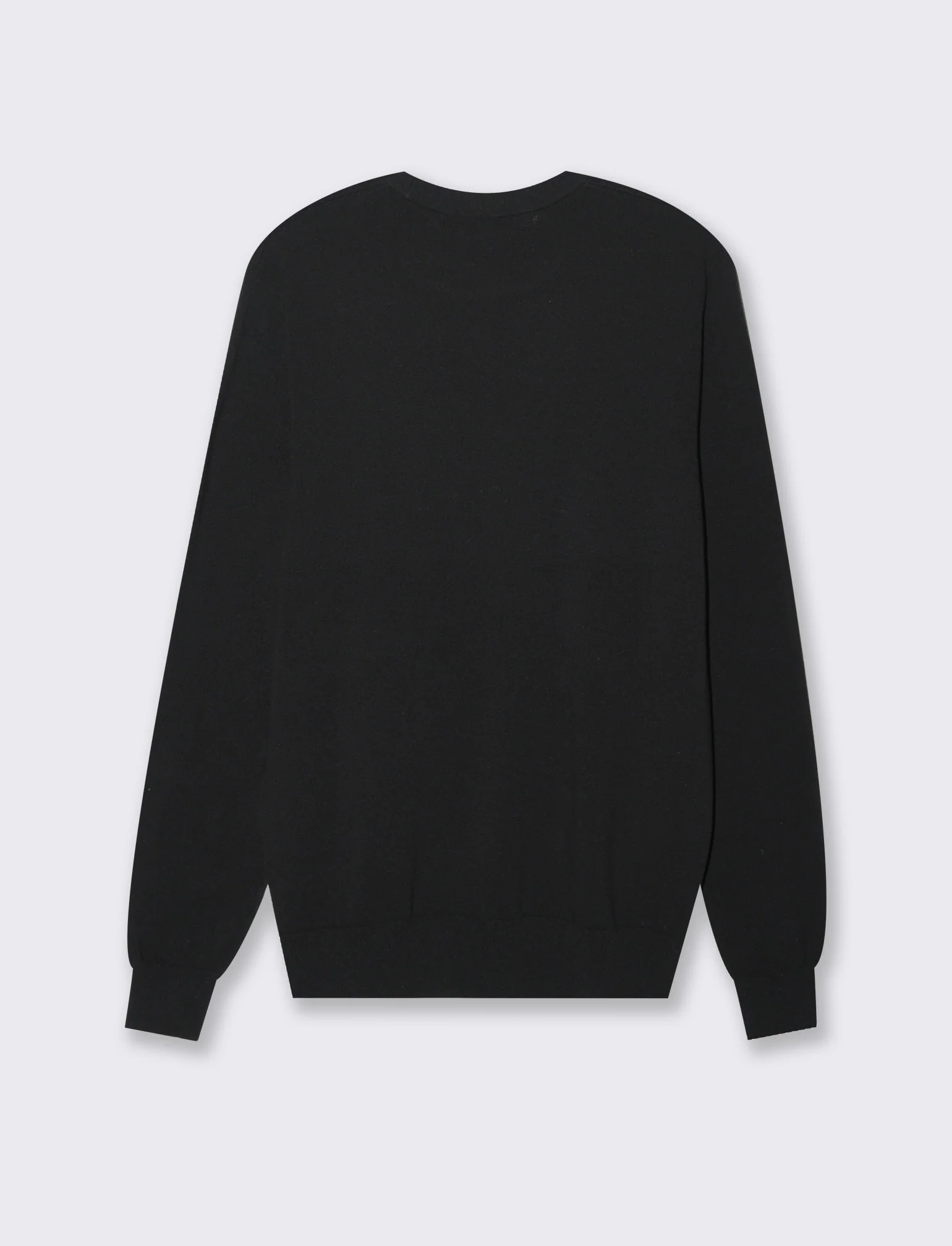 Maglia basic in filato premium da uomo - Nero - Image 5