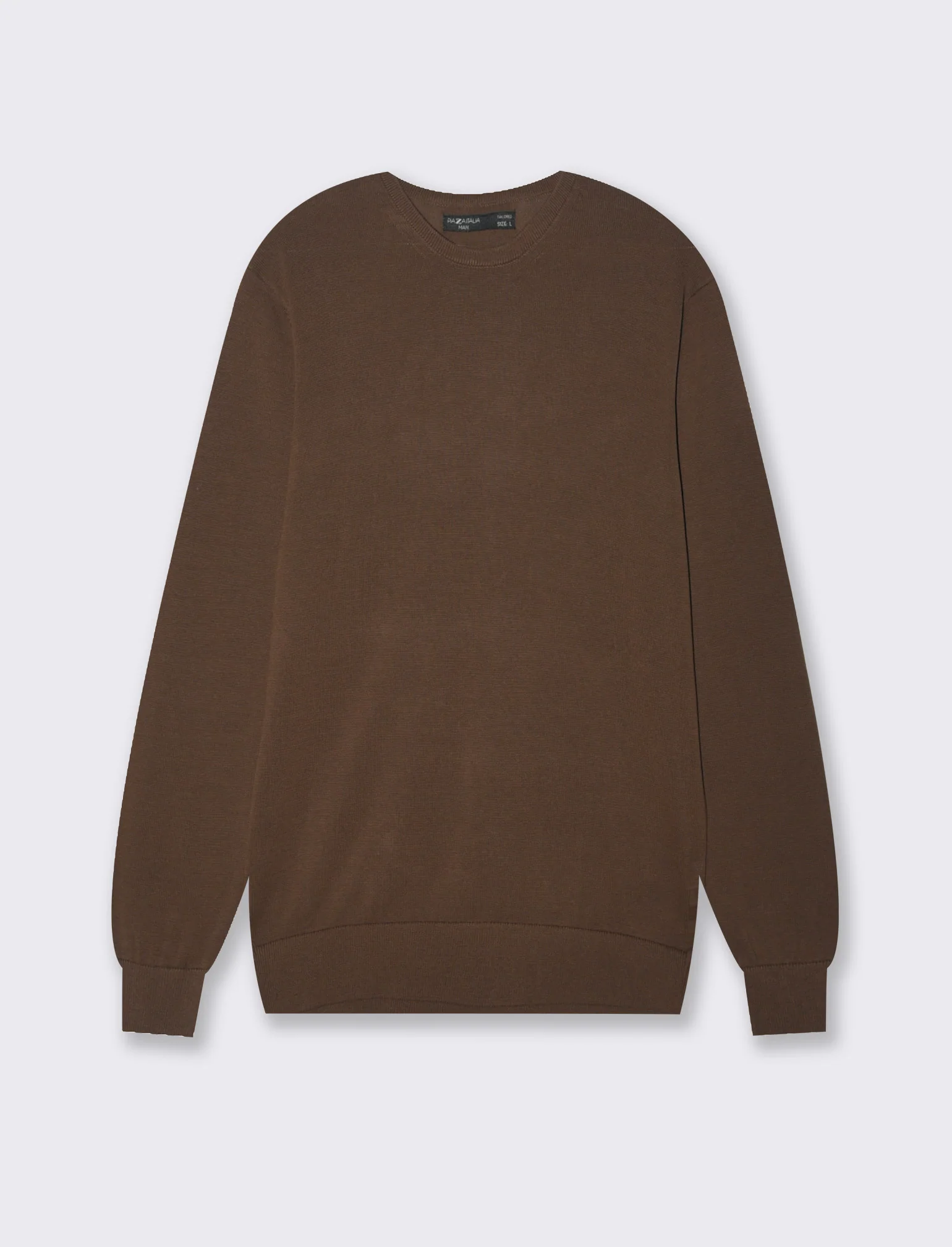Maglia basic in puro cotone da uomo - Moro - Image 2