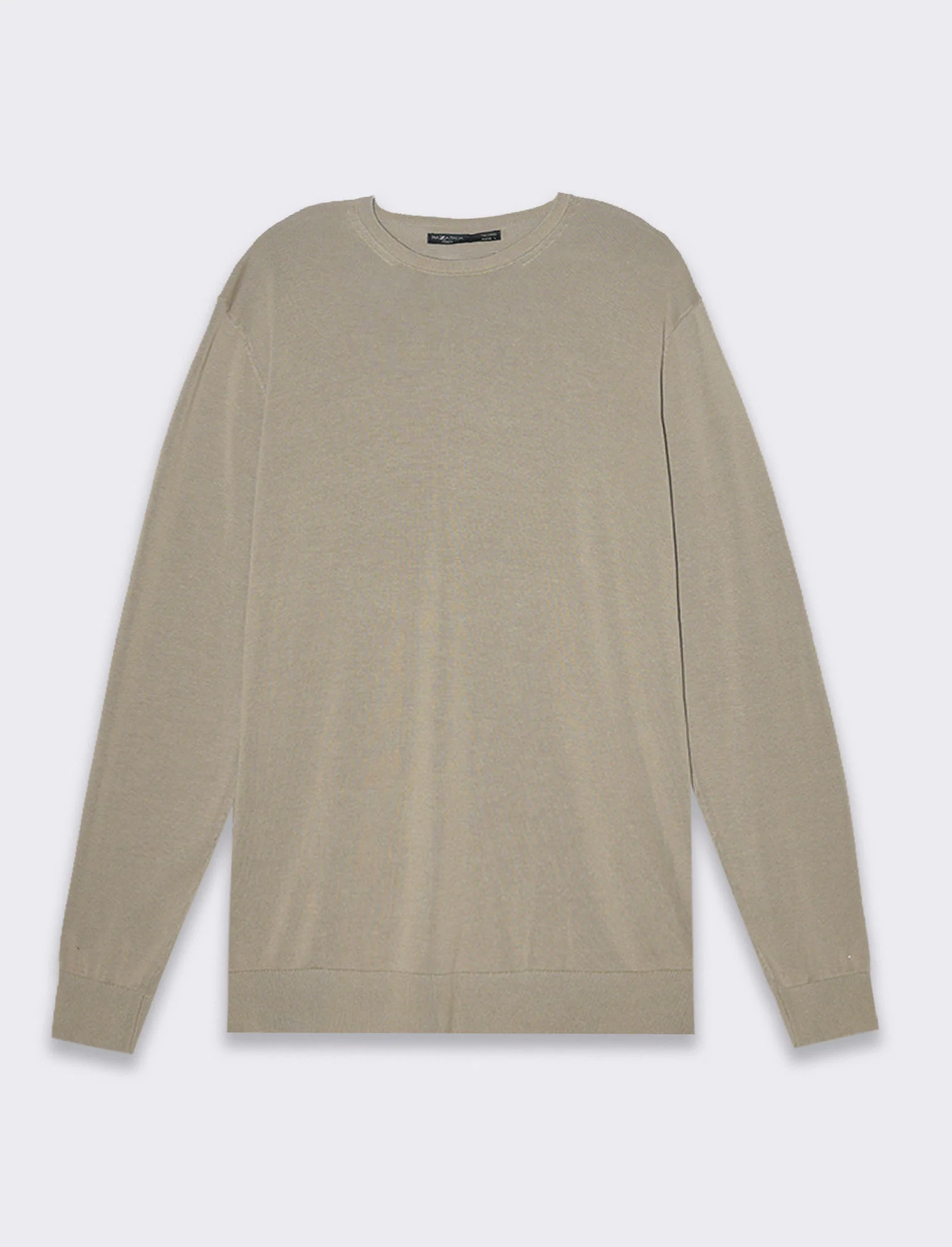 Maglia basic in puro cotone da uomo - Verde salvia - Image 4